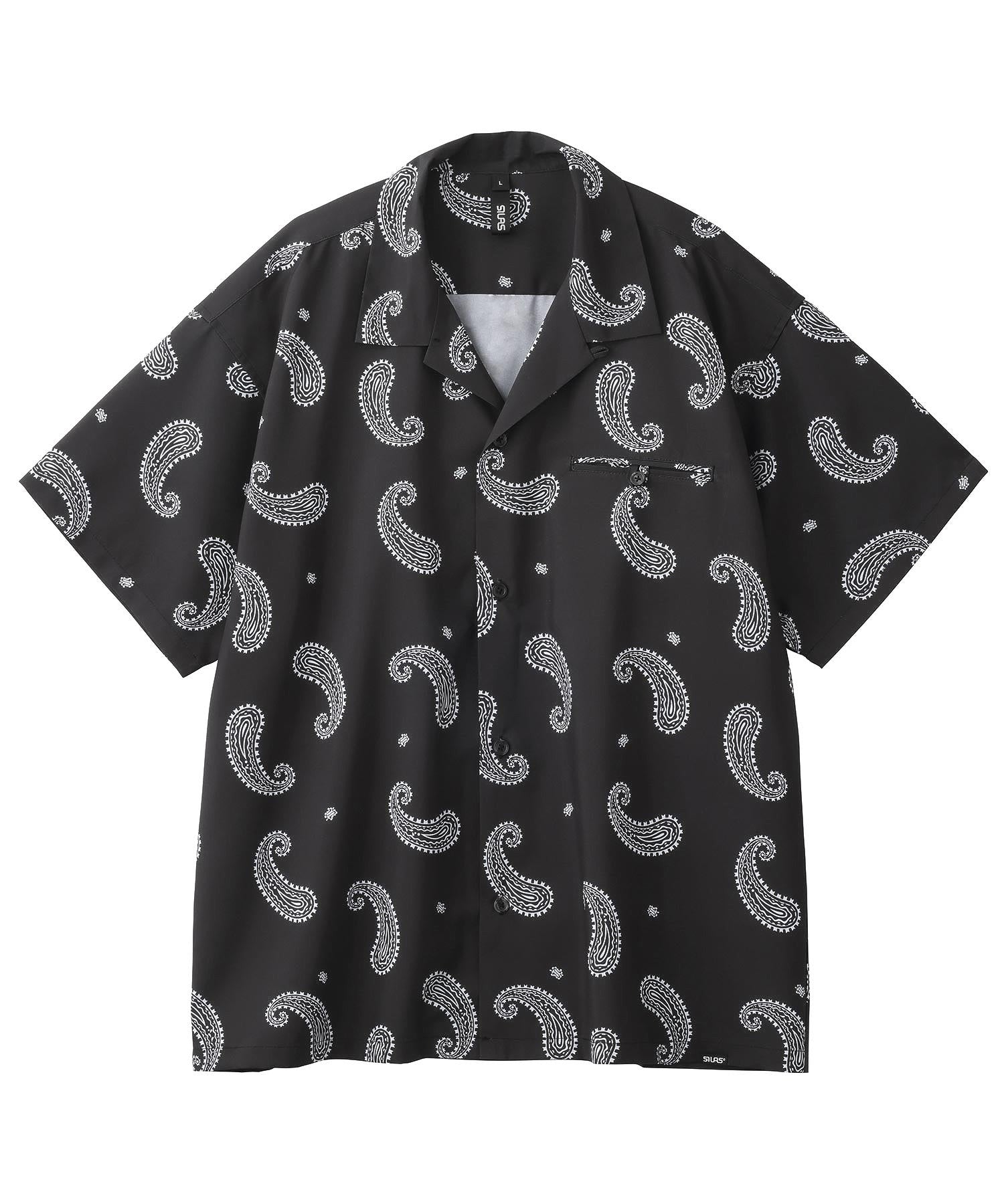 PAISLEY S/S OPEN COLLAR SHIRT SILAS