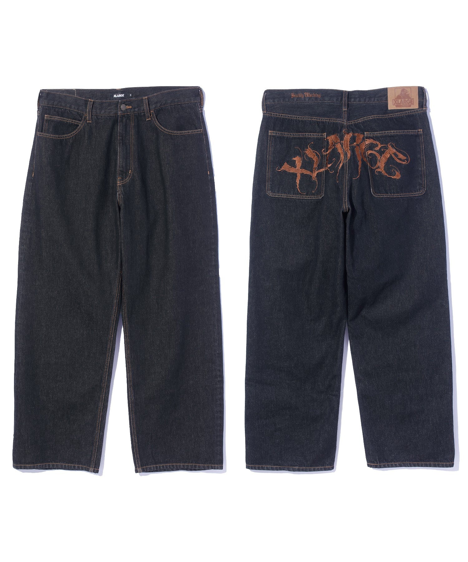 RAGE LOGO DENIM PANTS