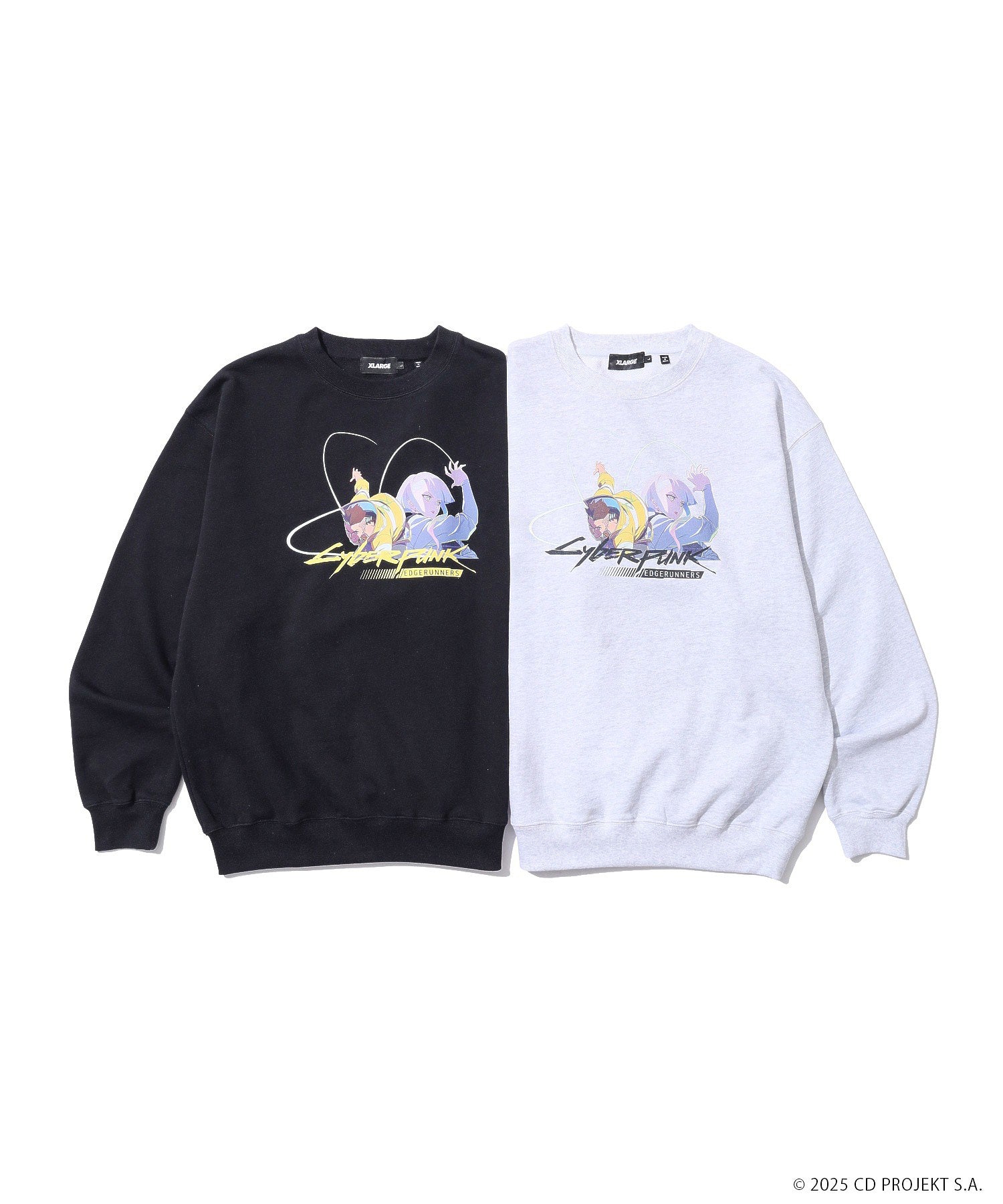 XLARGE×CYBERPUNK: EDGERUNNERS CREWNECK SWEATSHIRT