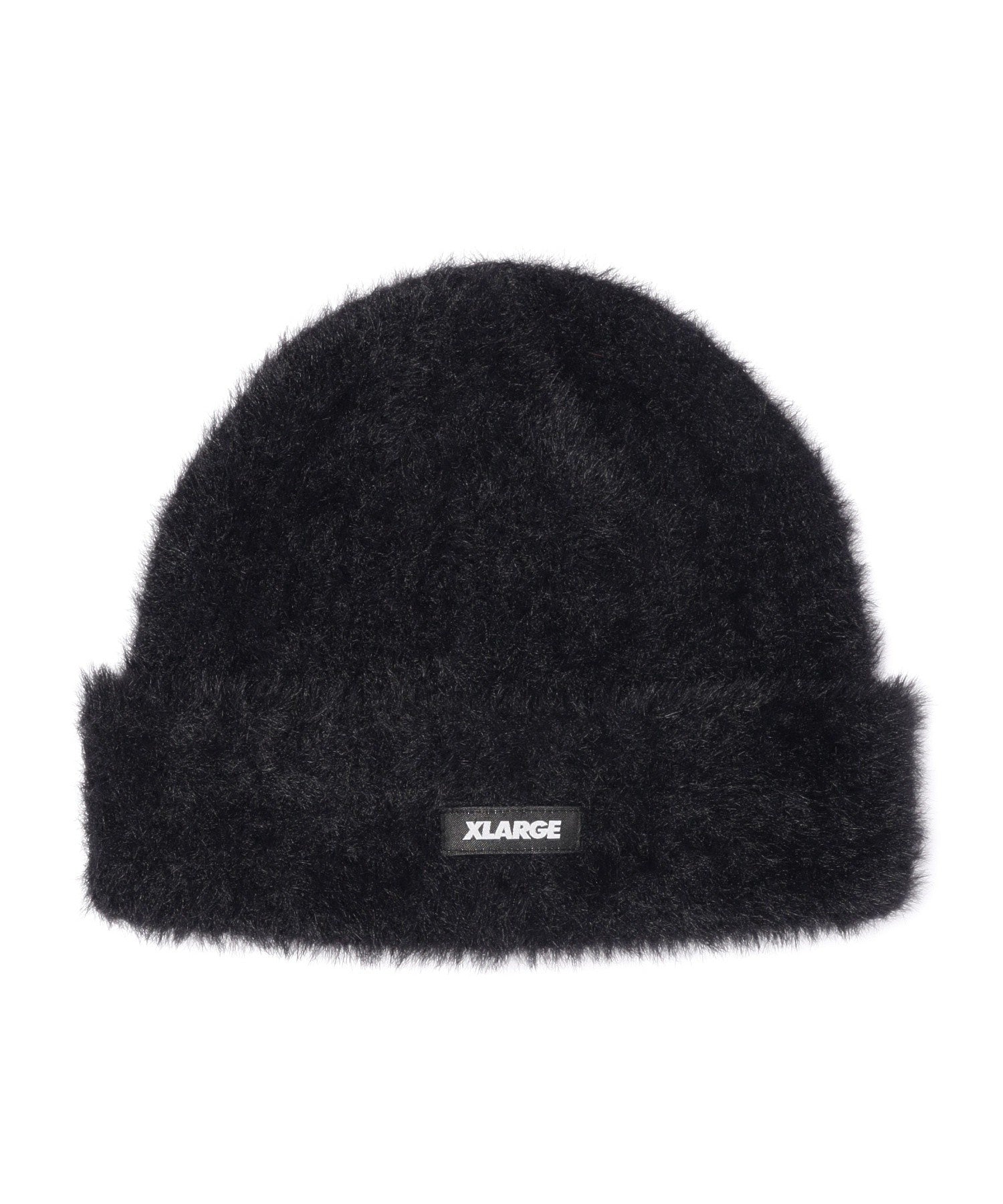 FAUX MOHAIR CUFF BEANIE