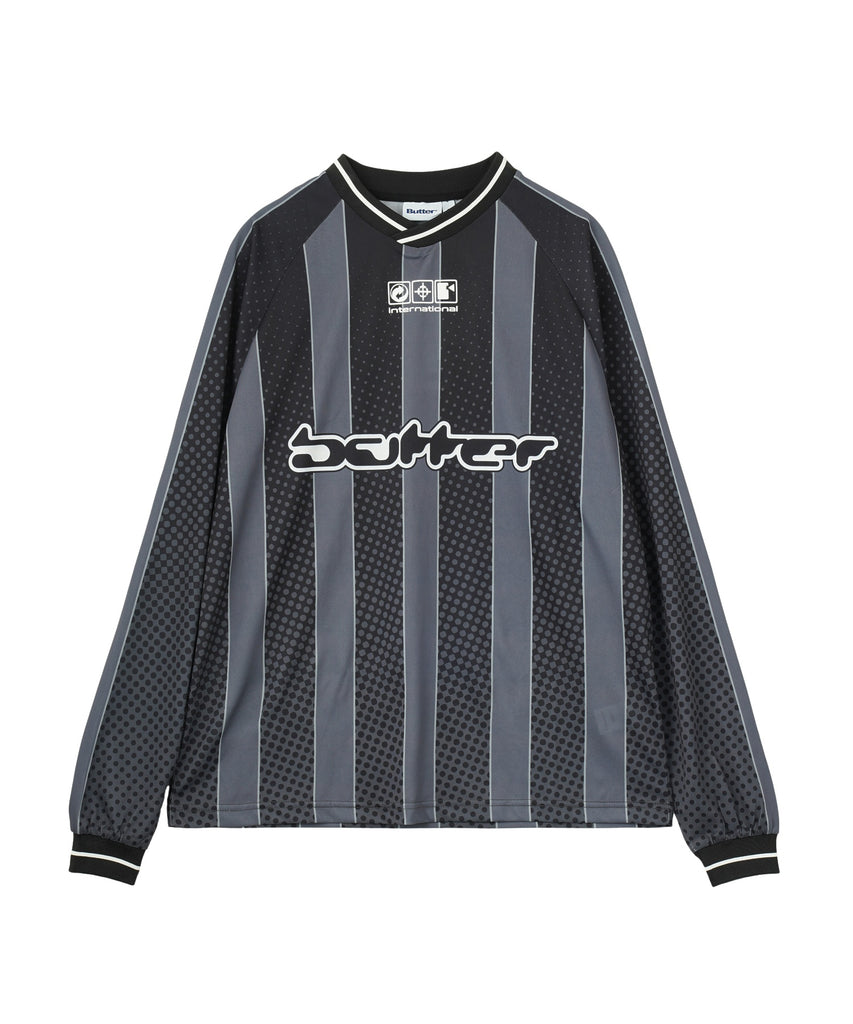 Butter Goods Corrosive LS Jersey サッカーシャツ Corrosive LS Jersey, Brown – Butter Goods
