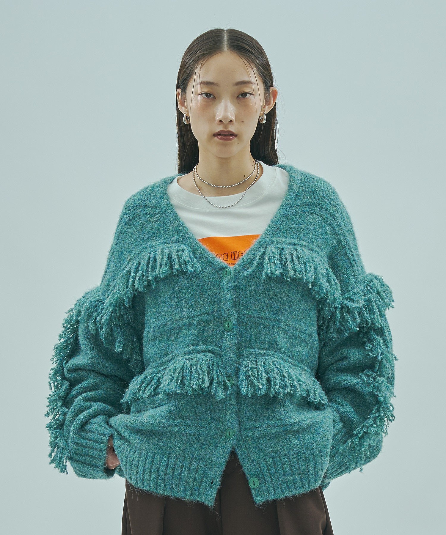 FRINGE KNIT CARDIGAN