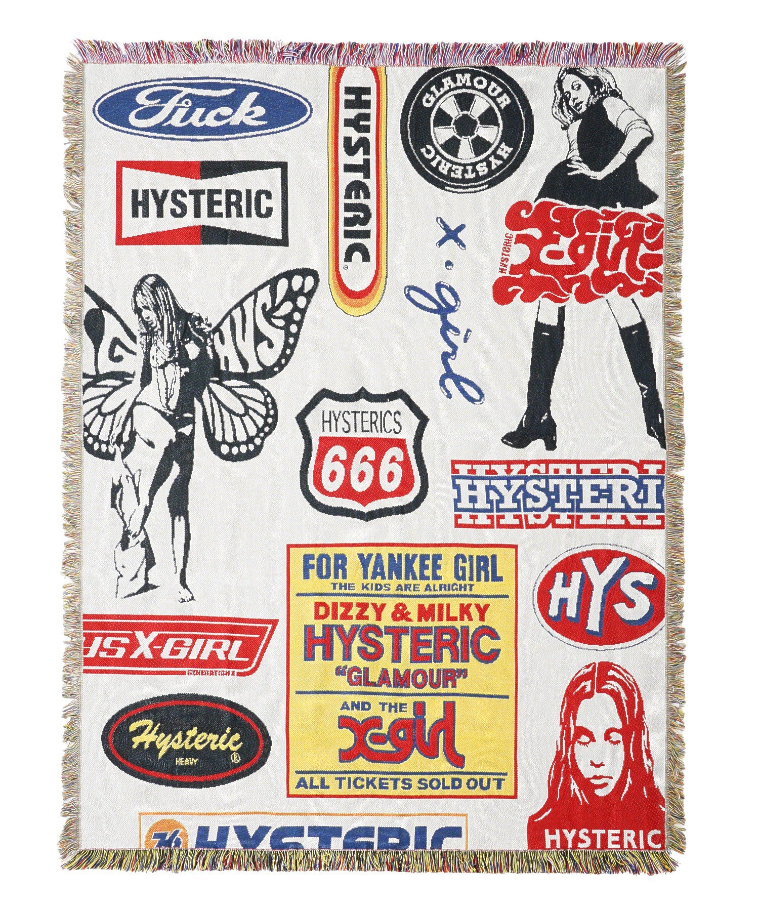 X-girl x HYSTERIC GLAMOUR JACQUARD BLANKET