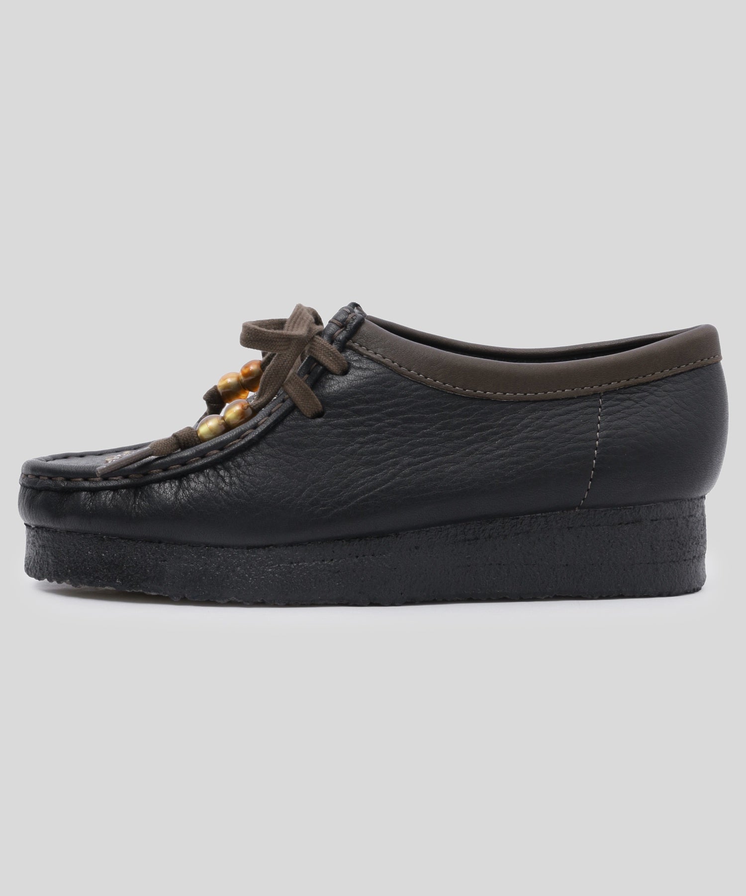 CLARKS/クラークス/Wallabee. Black Combi 26328520