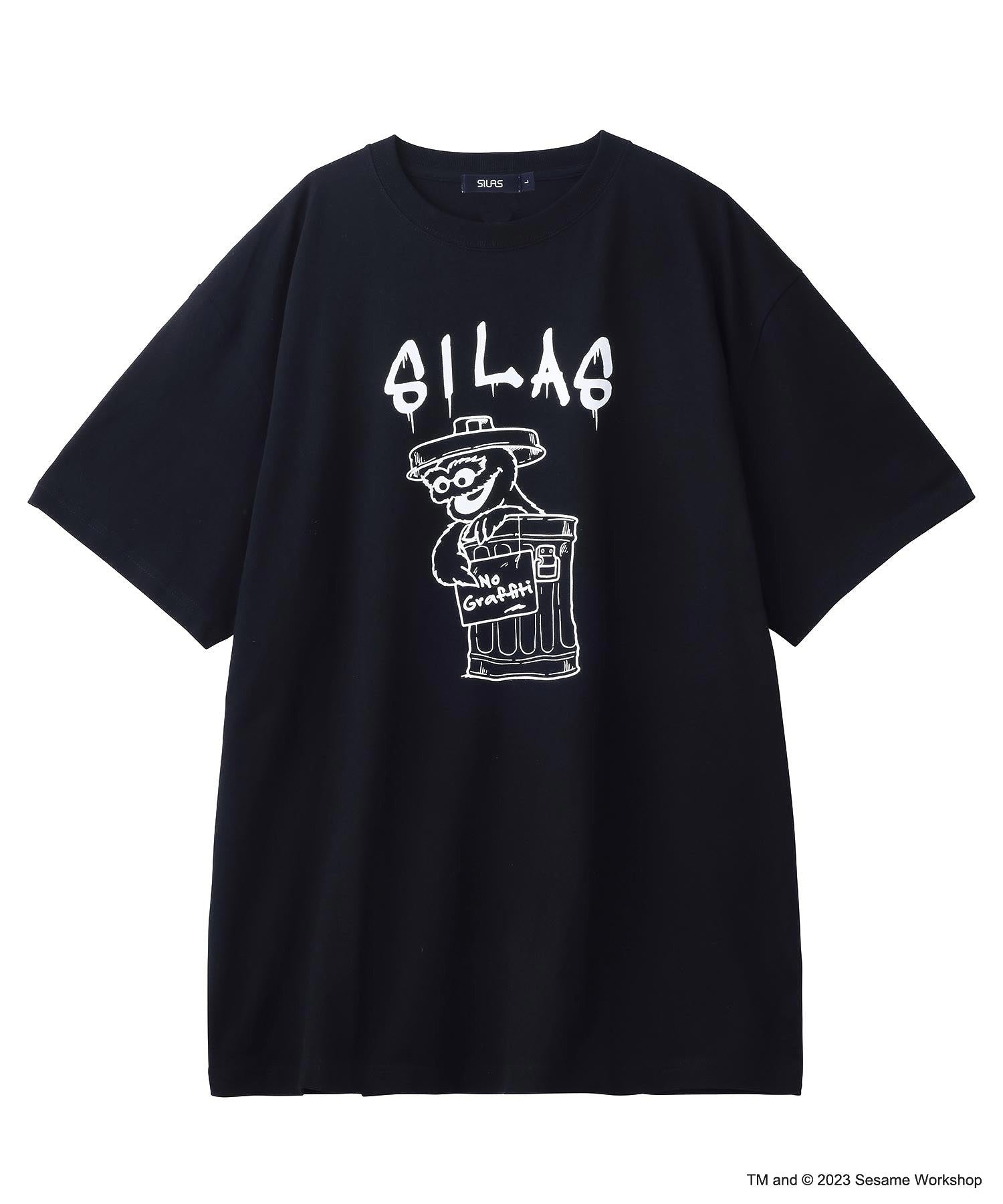 SILASⅹSESAME STREET OSCAR THE GROUCH PRINT S/S TEE