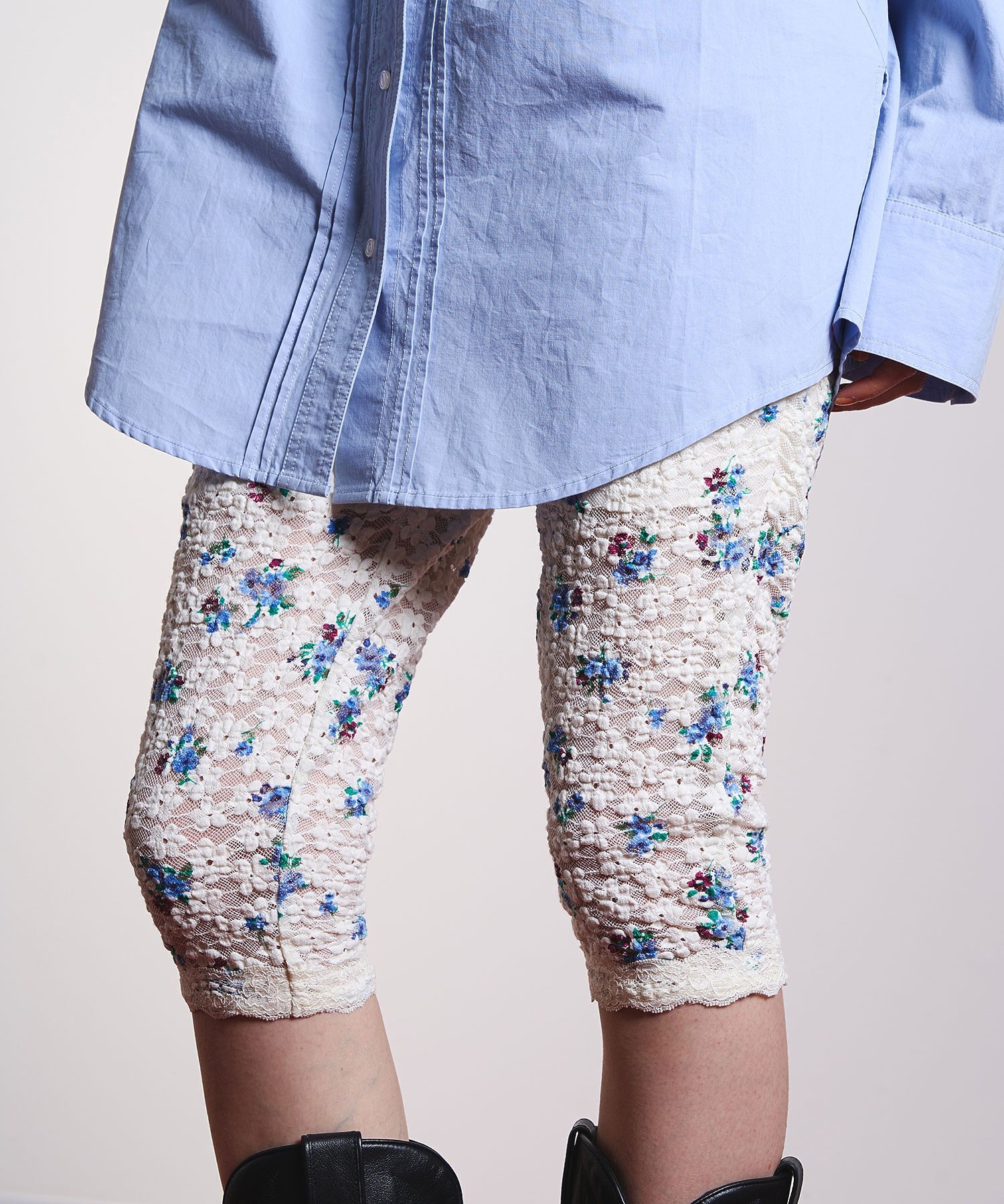 CREOLME/FLORAL LACE LEGGINGS