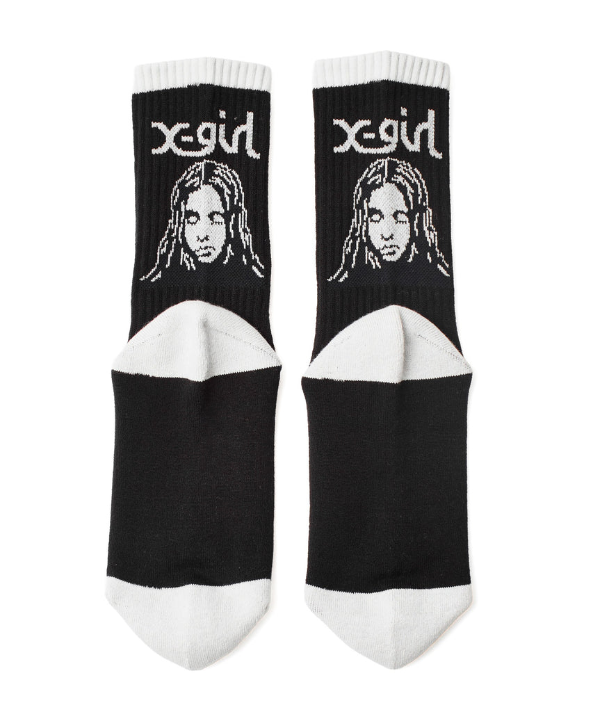 FACE JACQUARD RIBBED SOCKS – calif（カリフ）公式サイト