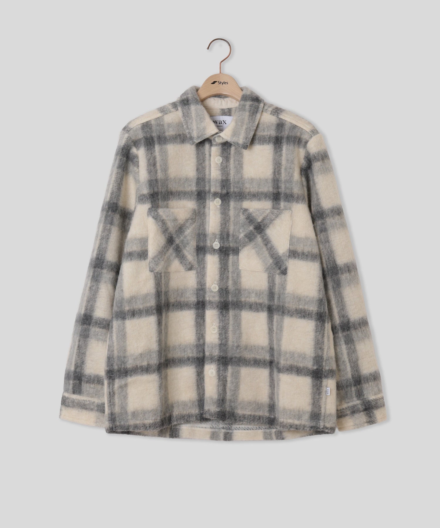 WAX LONDON/ワックスロンドン/WHITING OVERSHIRT AW26-OSH-WHI-CLY-EGY