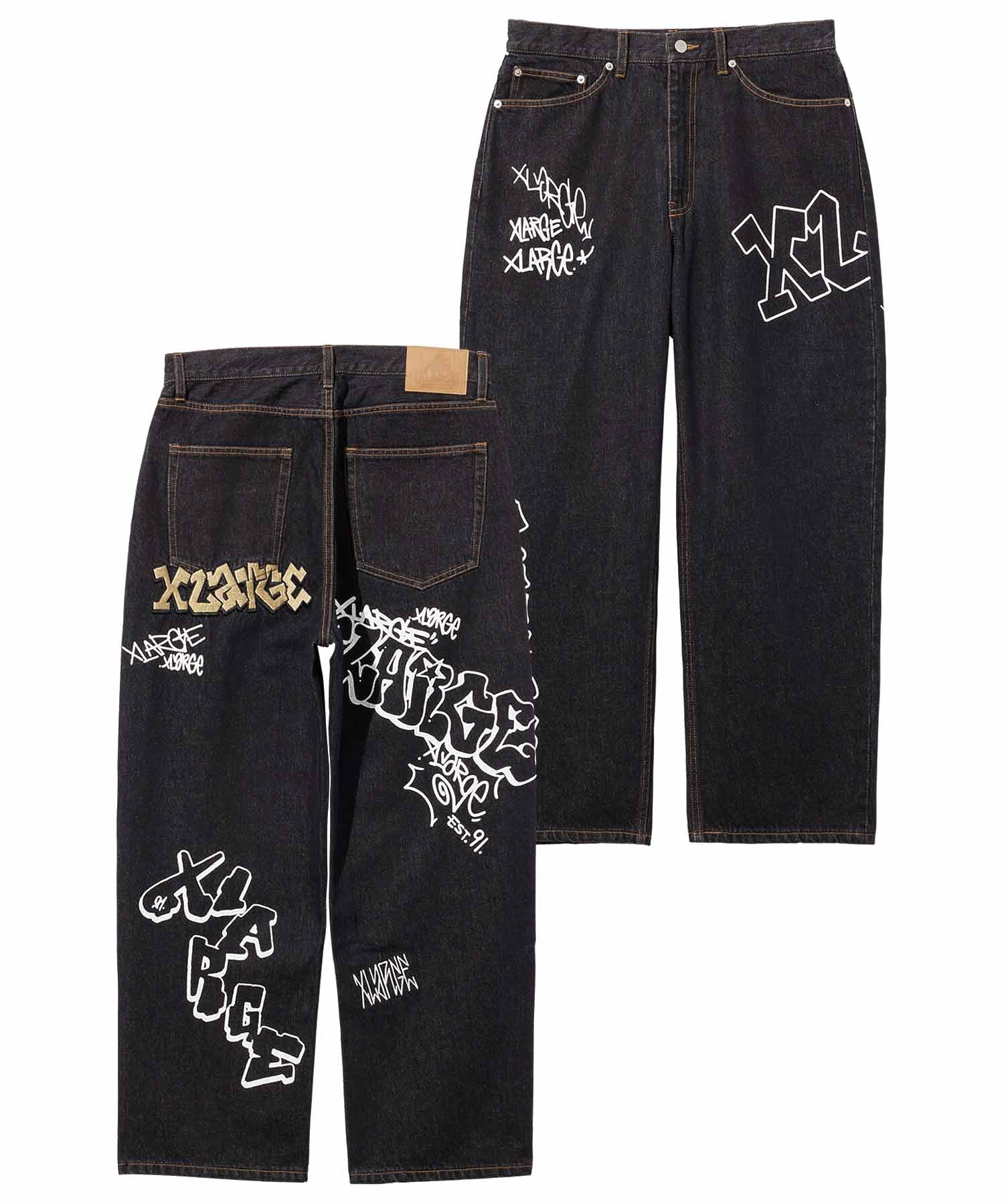 GRAFFITI DENIM PANTS XLARGE