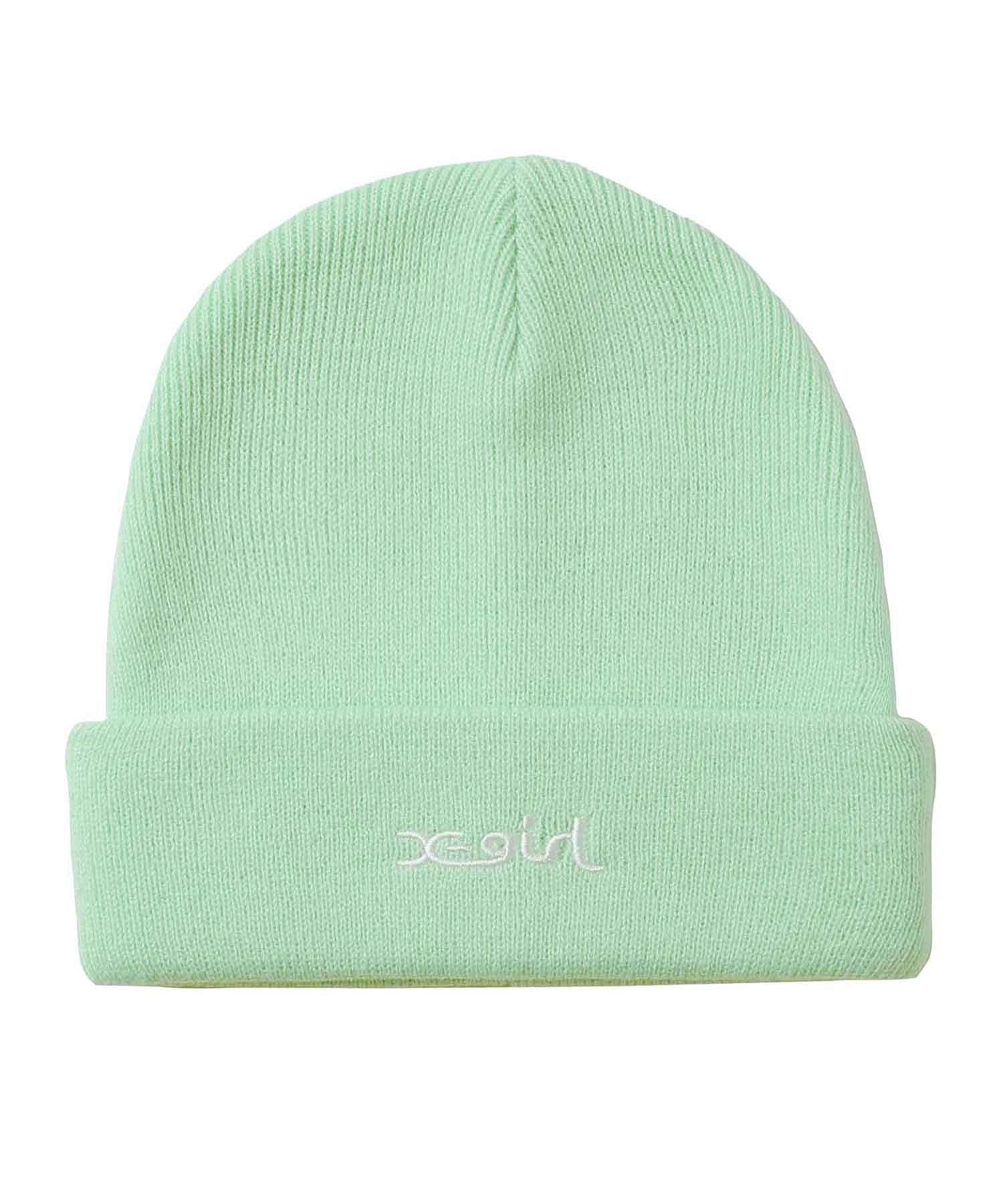 MILLS LOGO EMBROIDERY KNIT CAP X-girl