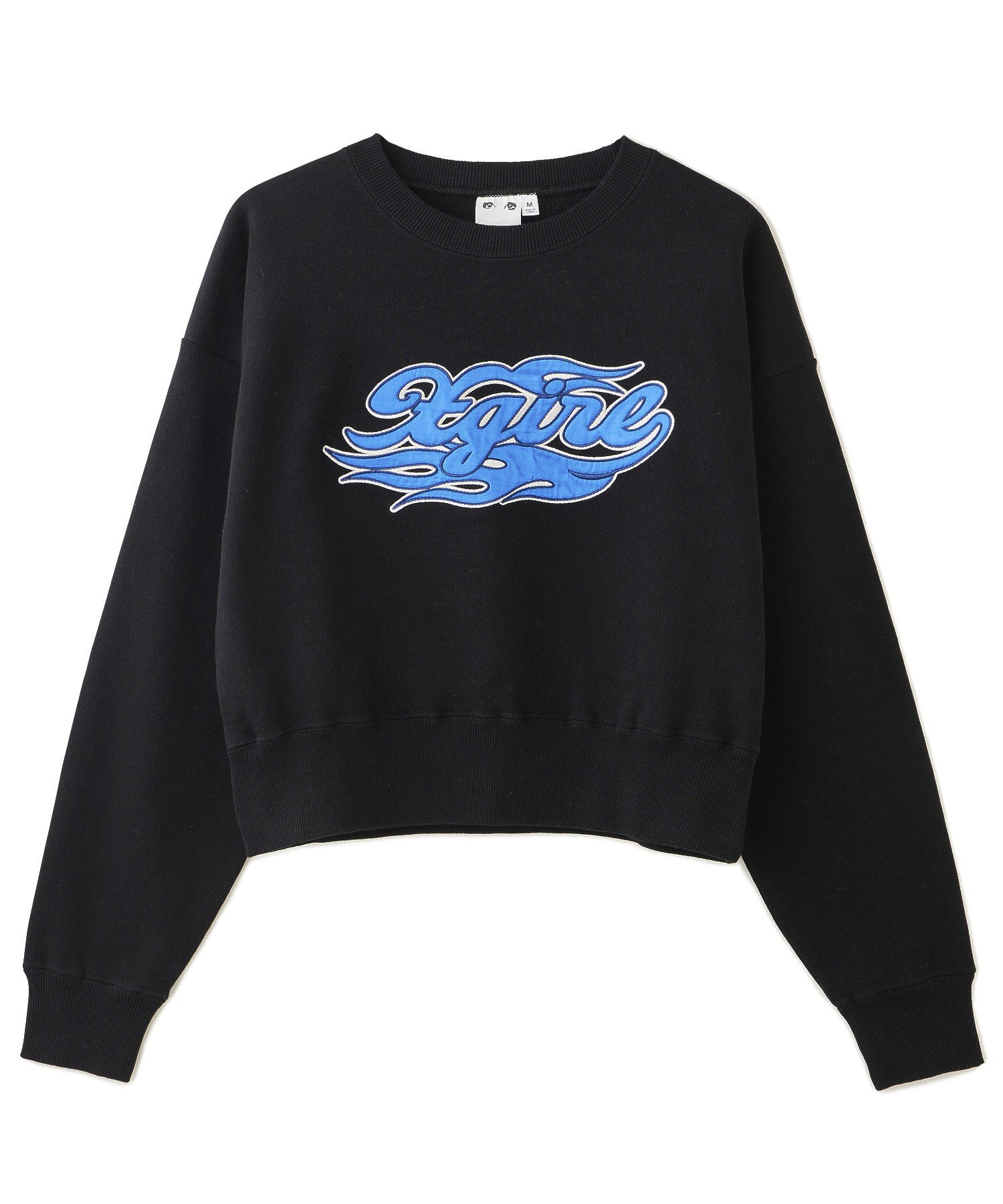 FLAME LOGO PATCH COMPACT SWEAT TOP