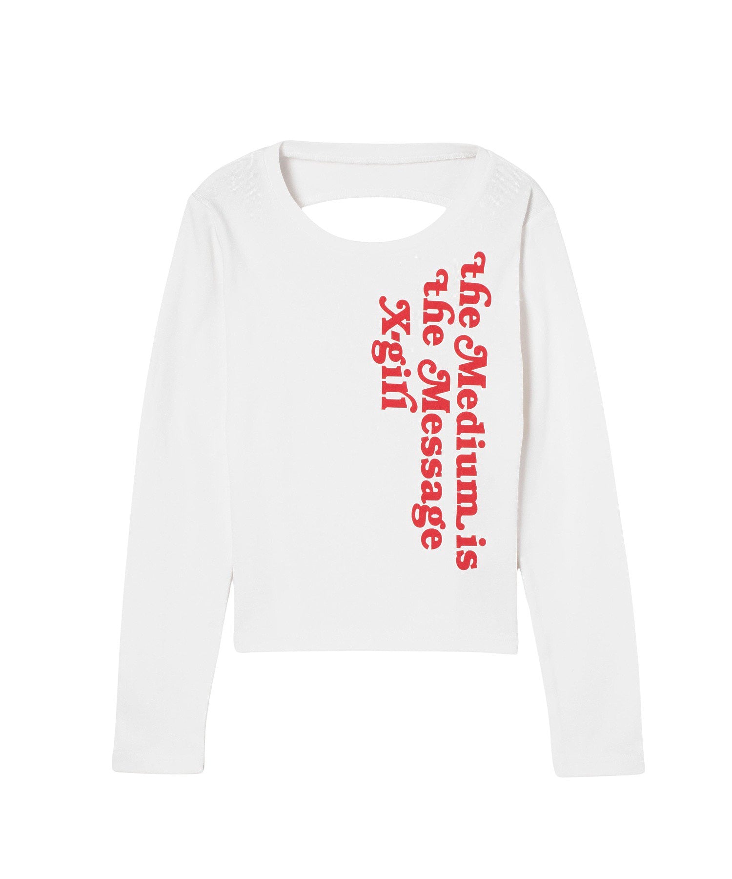 BACK SLIT COMPACT L/S TOP