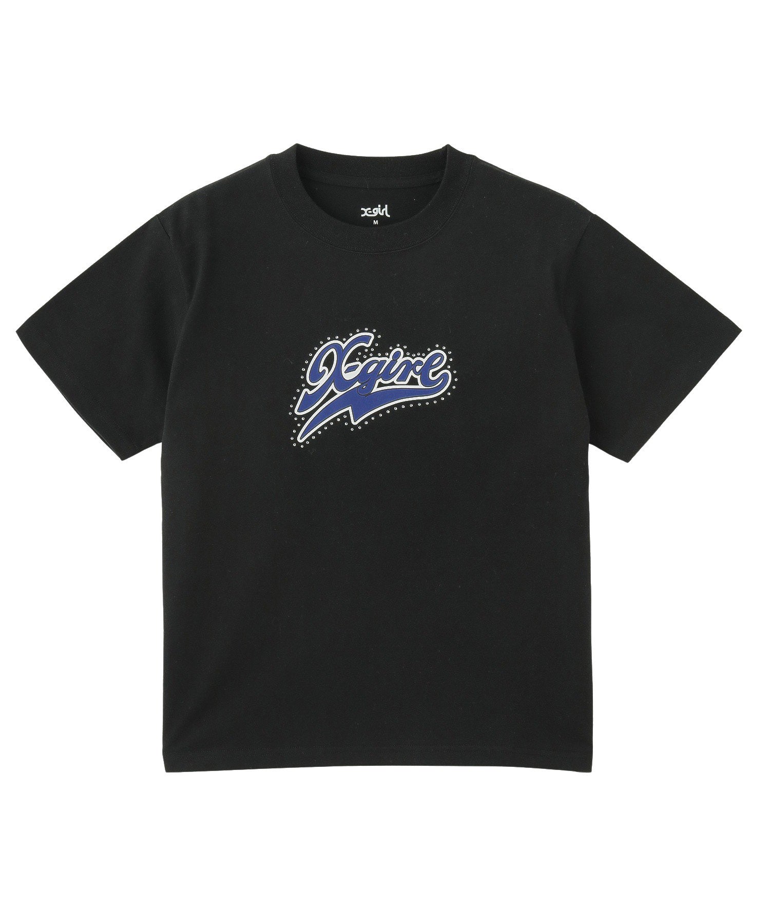 RHINESTONE AND LOGO S/S TEE