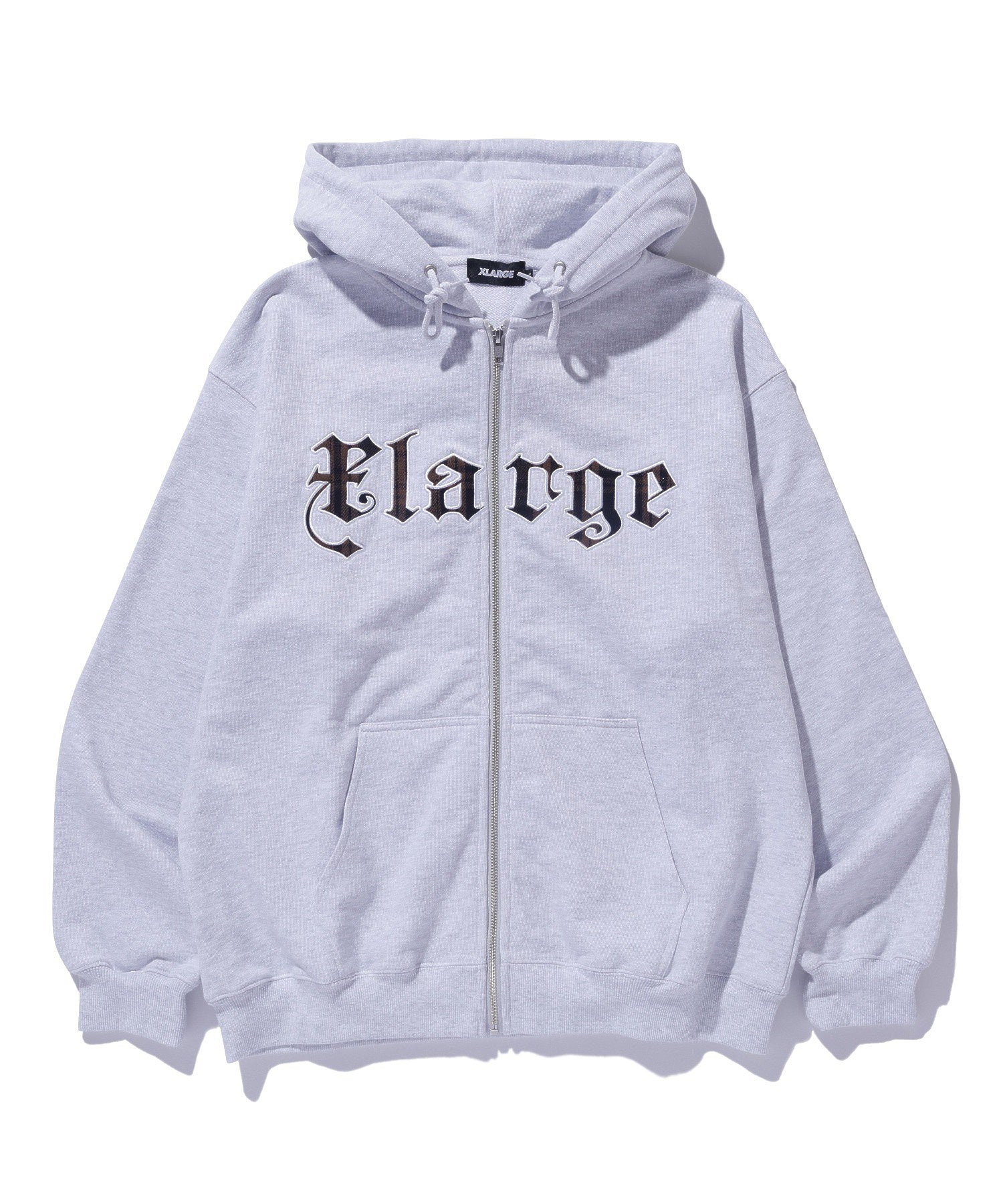 PATCHED LOGO ZIP UP HOODIE SWEATSHIRT