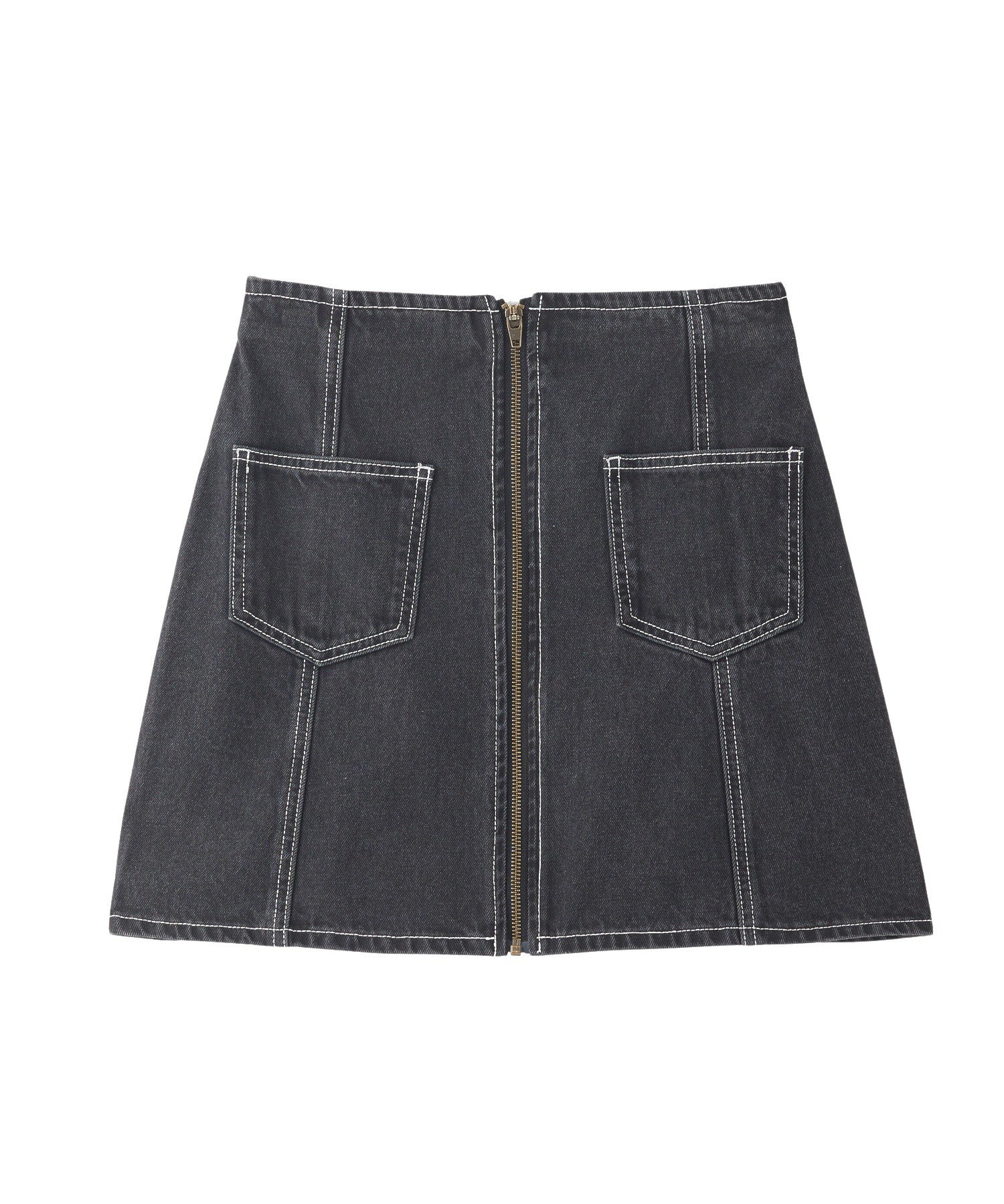 DENIM ZIP SKIRT