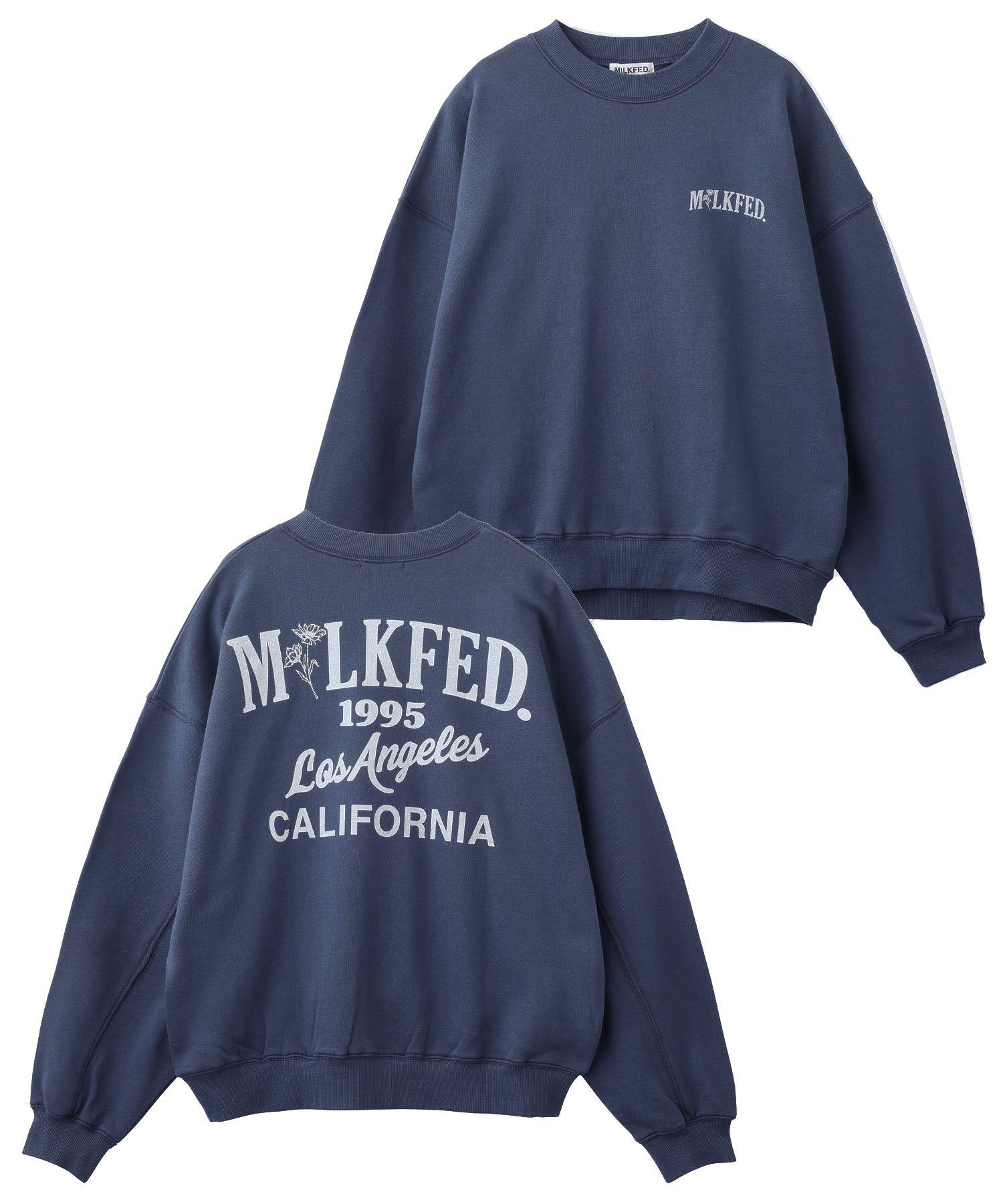 FLOWER LOGO SWEAT TOP MILKFED.