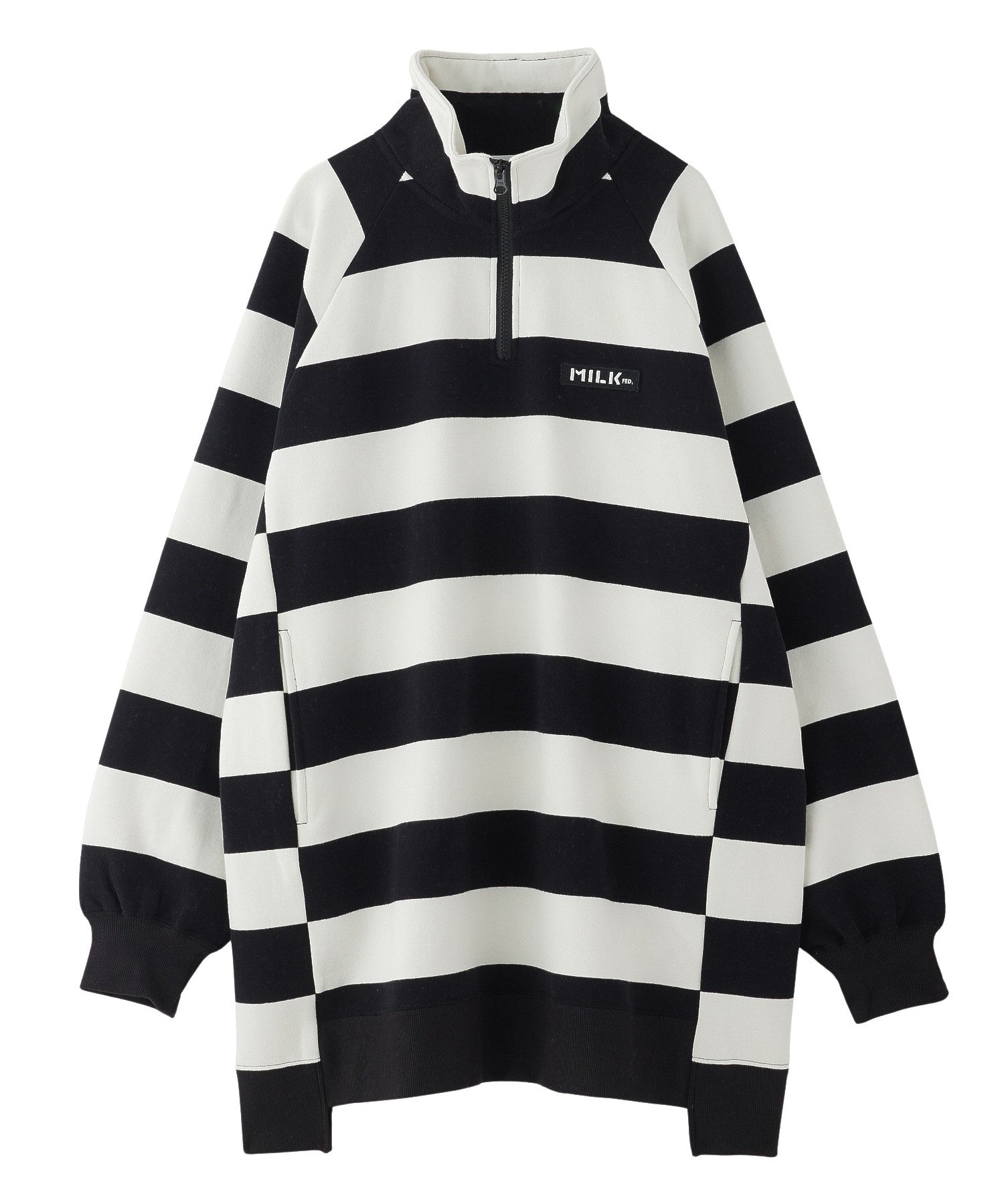 STRIPED TUNIC SWEATSHIRT