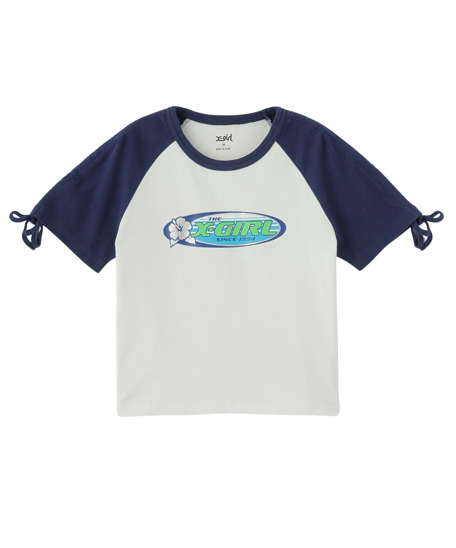 HIBISCUS OVAL LOGO RAGLAN BABY TEE