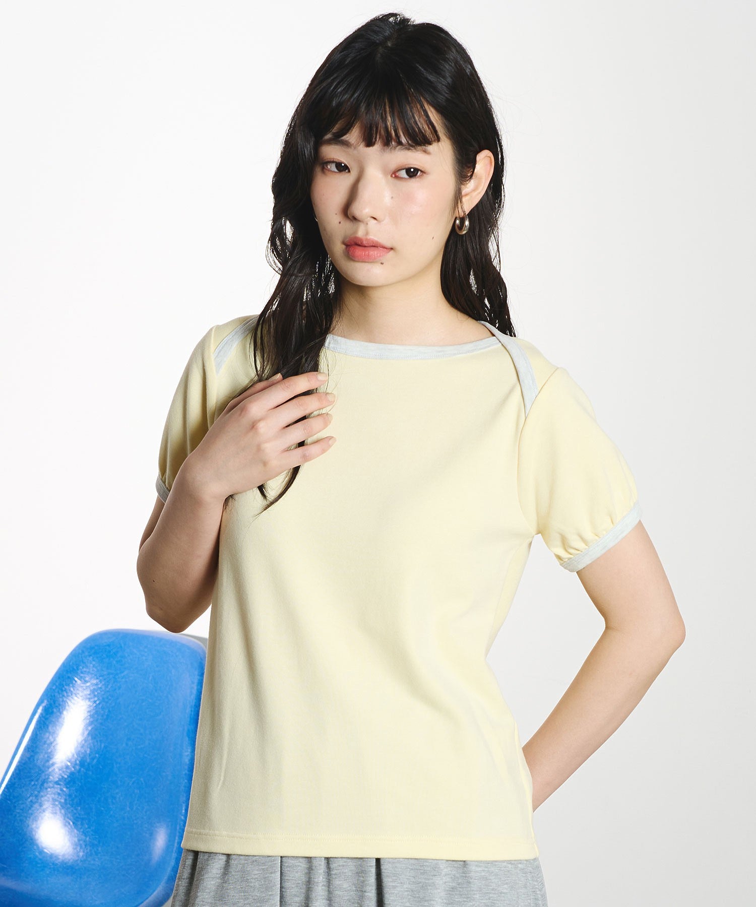 RAGLAN PIPING TEE