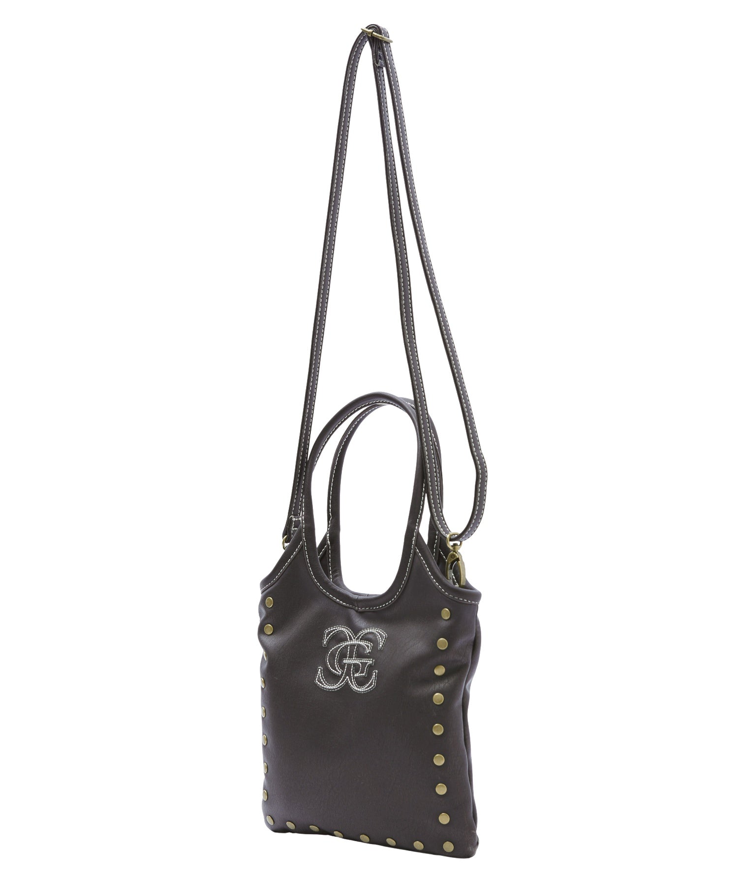 XG EMBLEM STUDDED 2WAY MINI BAG