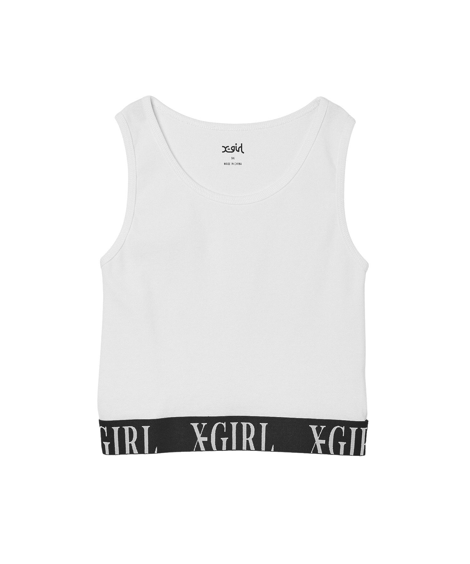 LOGO JACQUARD HEM TANK TOP