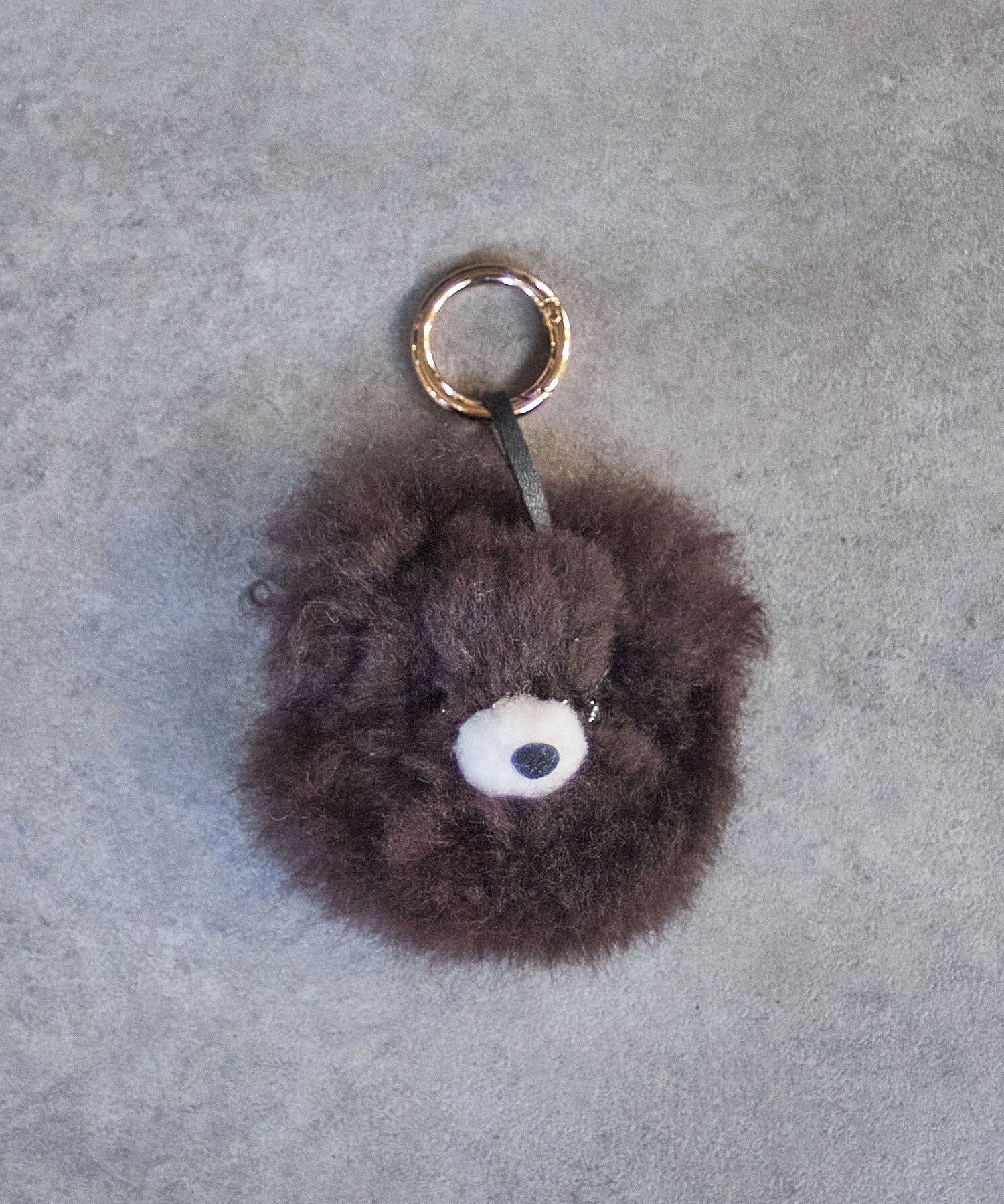 COSY/SMALL BEAR HEAD BABY ALPACA KEY RING