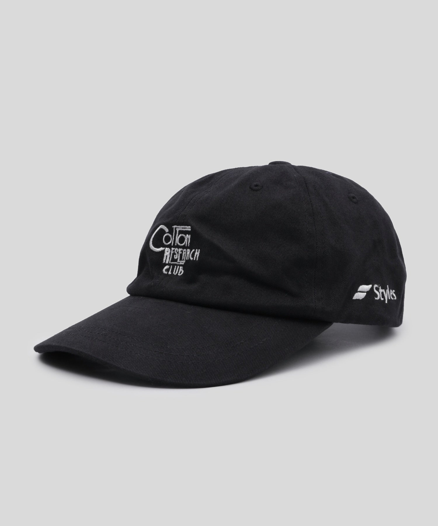 【別注】Styles CRC/コットンリサーチクラブ/EX BASEBALL CAP BLK