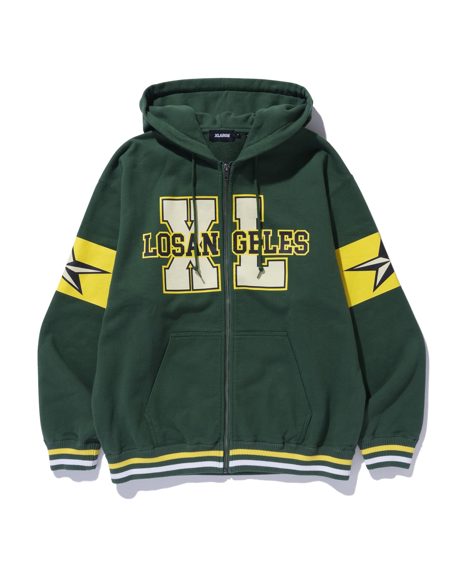 VARSITY ZIP HOODED SWEATSHIRT