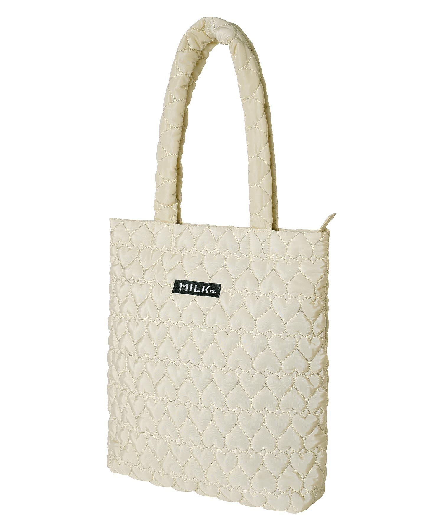 HEART QUILTED TOTE BAG MILKFED.