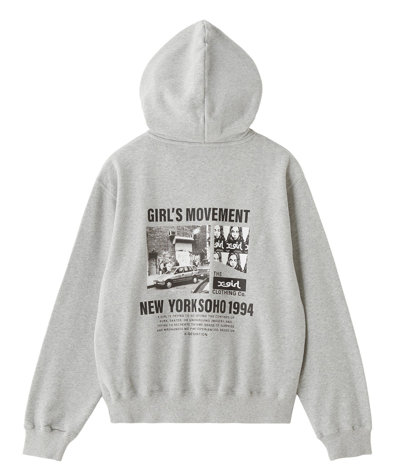 【WEB限定】 X-girl HISTORY SWEAT HOODIE
