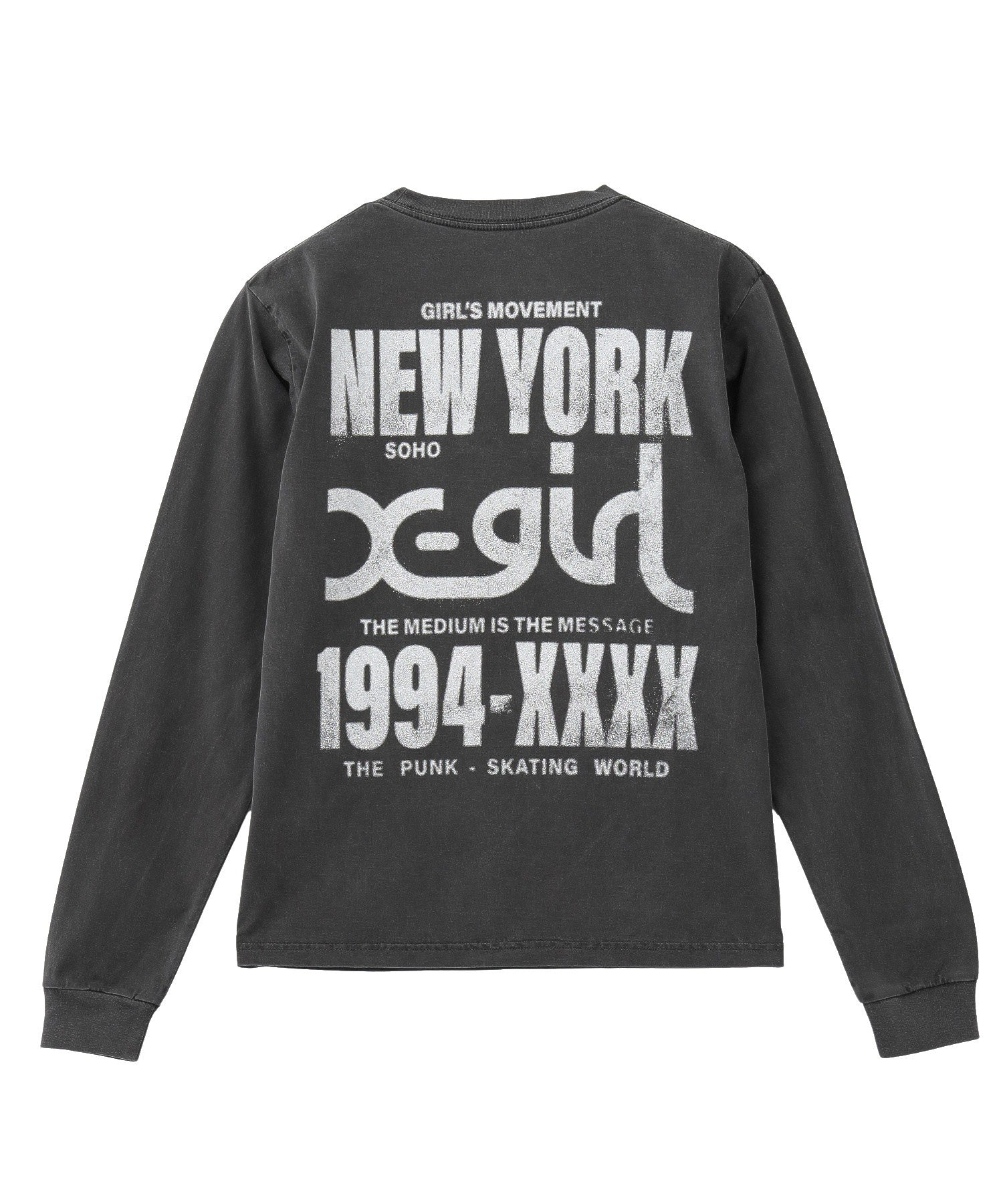 PIGMENT DYED BIG SPRAY LOGO L/S TEE