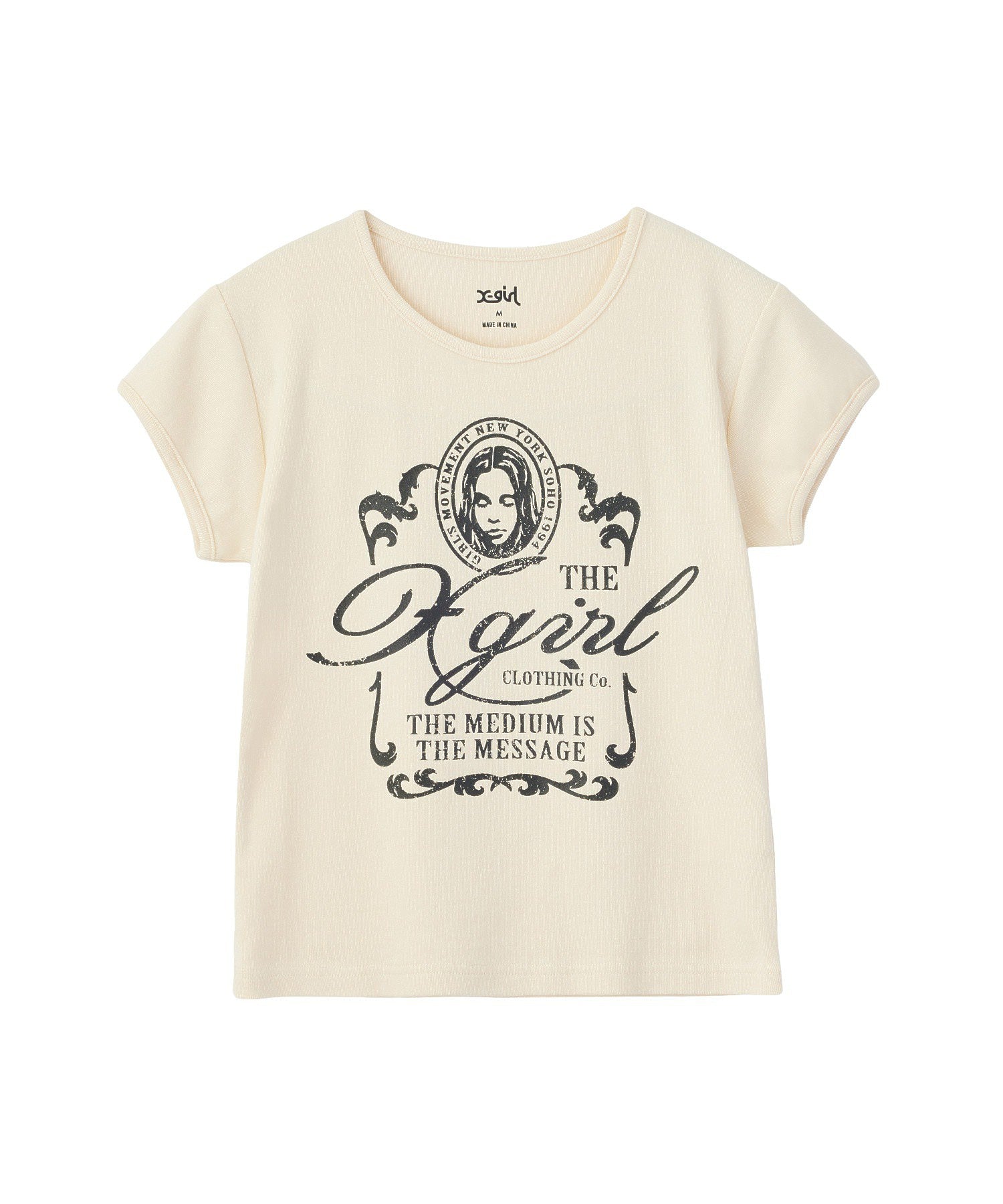 FADED VICTORIAN FACE S/S BABY TEE