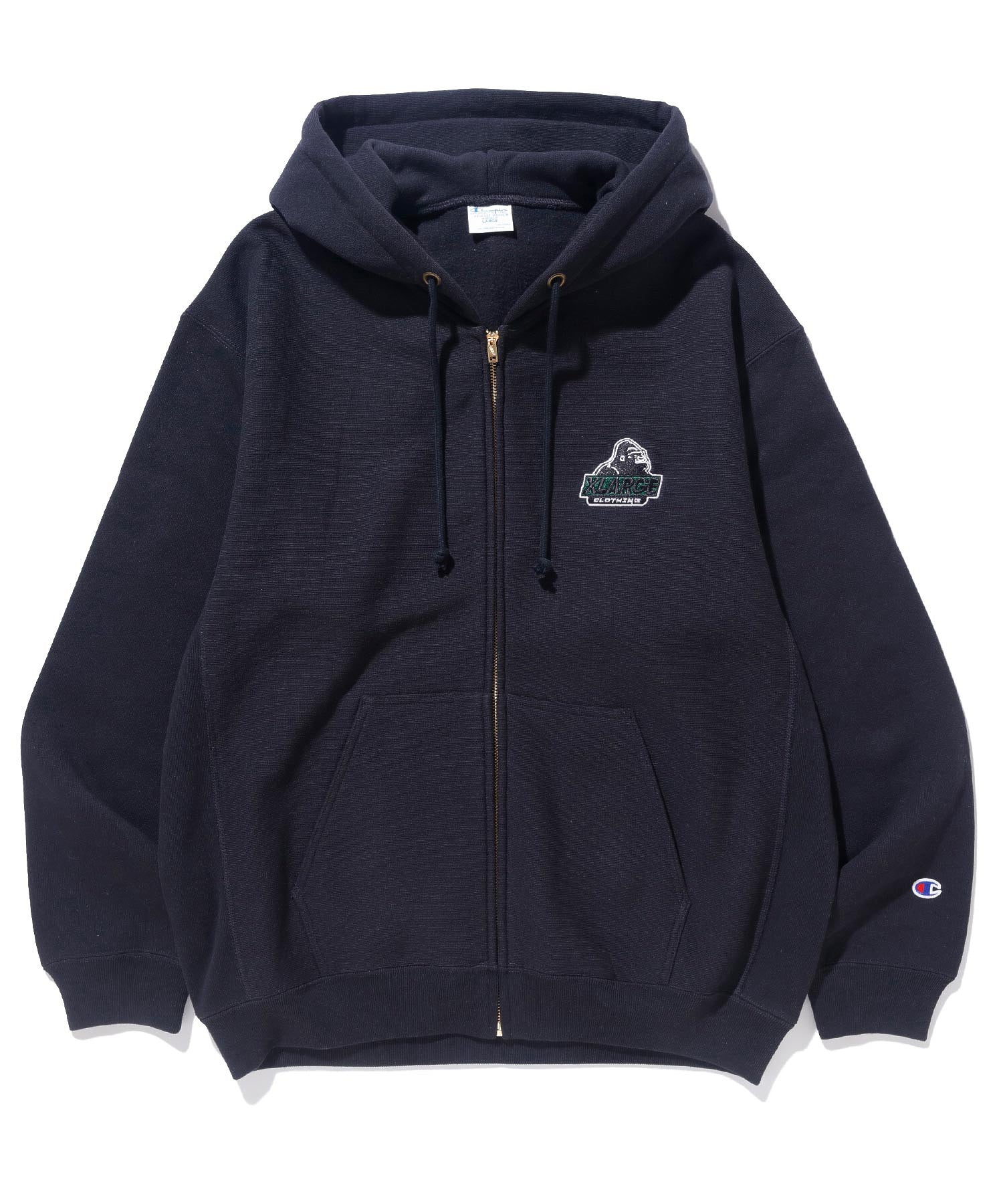 XLARGE×Champion REVERSE WEAVE  FULL-ZIP HOODED SWEAT