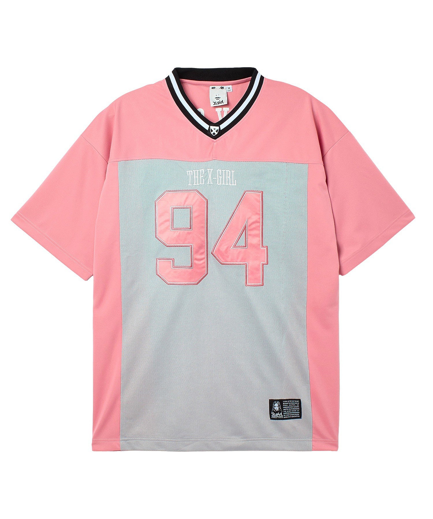 FACE LABEL FOOTBALL TEE DRESS