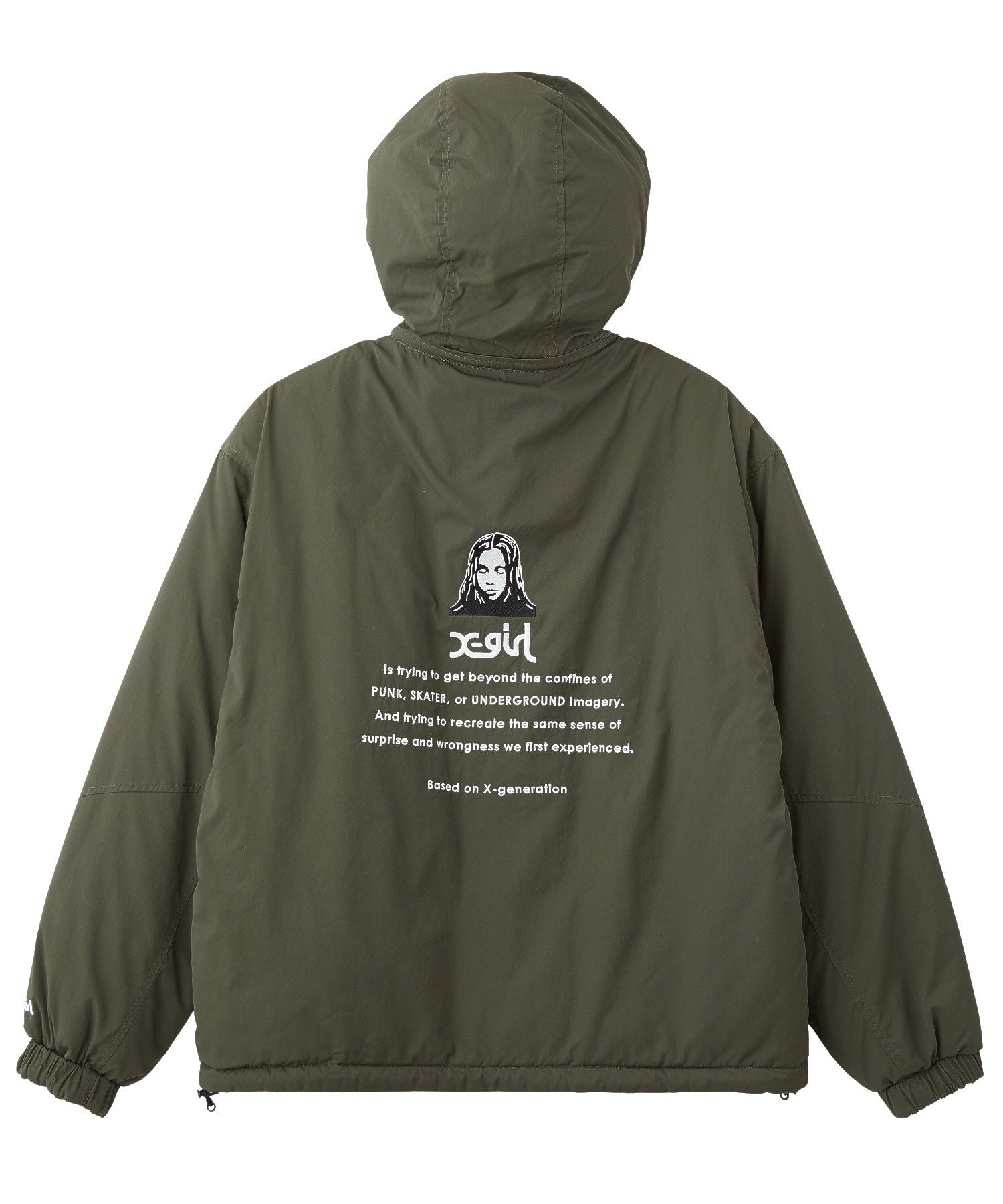 FACE EMBROIDERED PATCH REVERSIBLE JACKET
