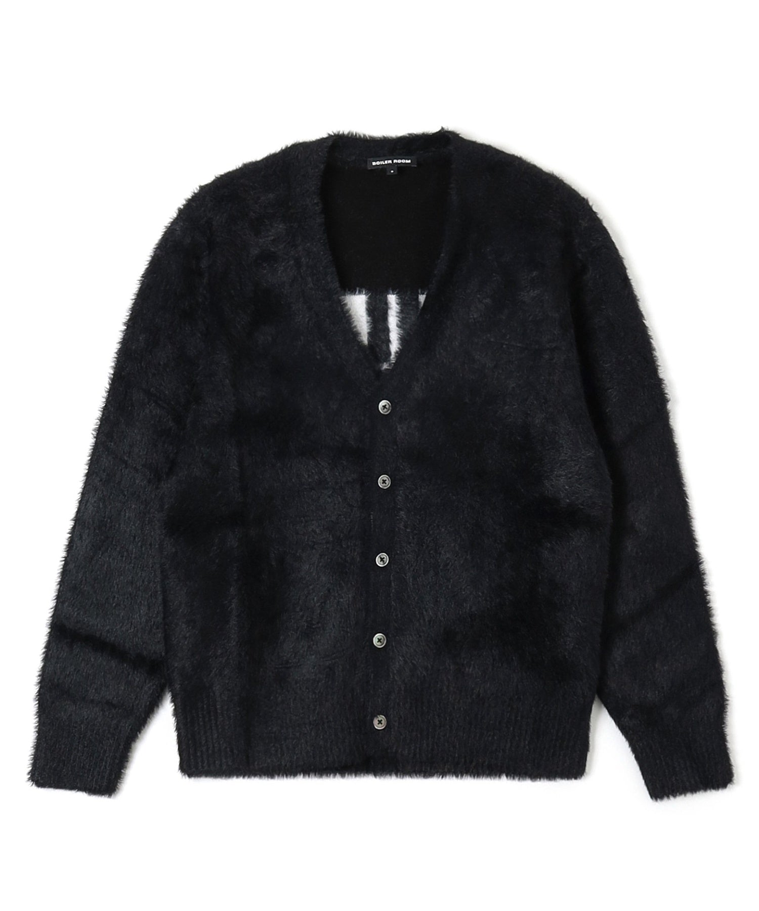 BOILER ROOM/ボイラールーム/HAIRY CARDIGAN AW25KN01BLK