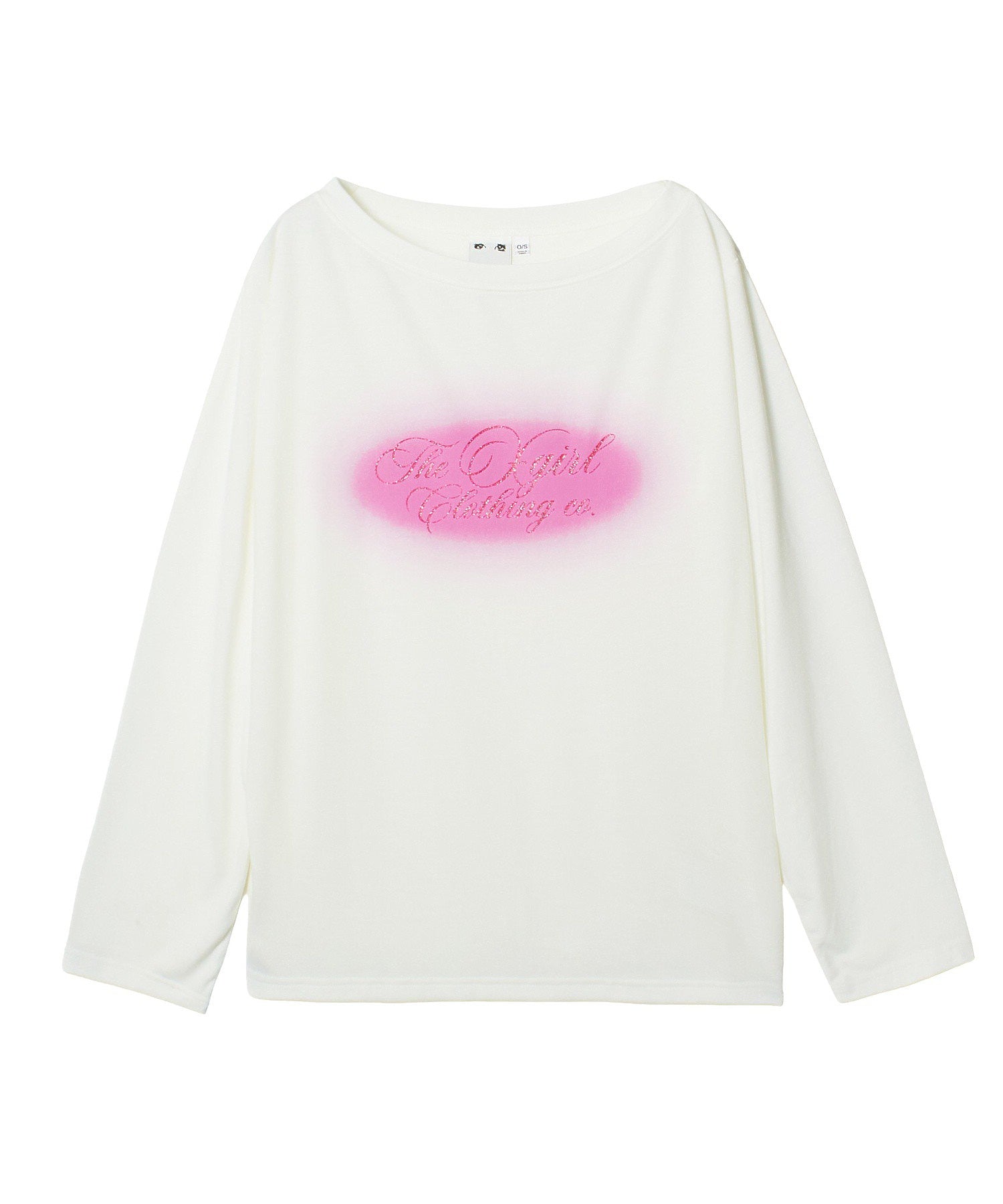 SCRIPT LOGO ONE SHOULDER L/S TEE
