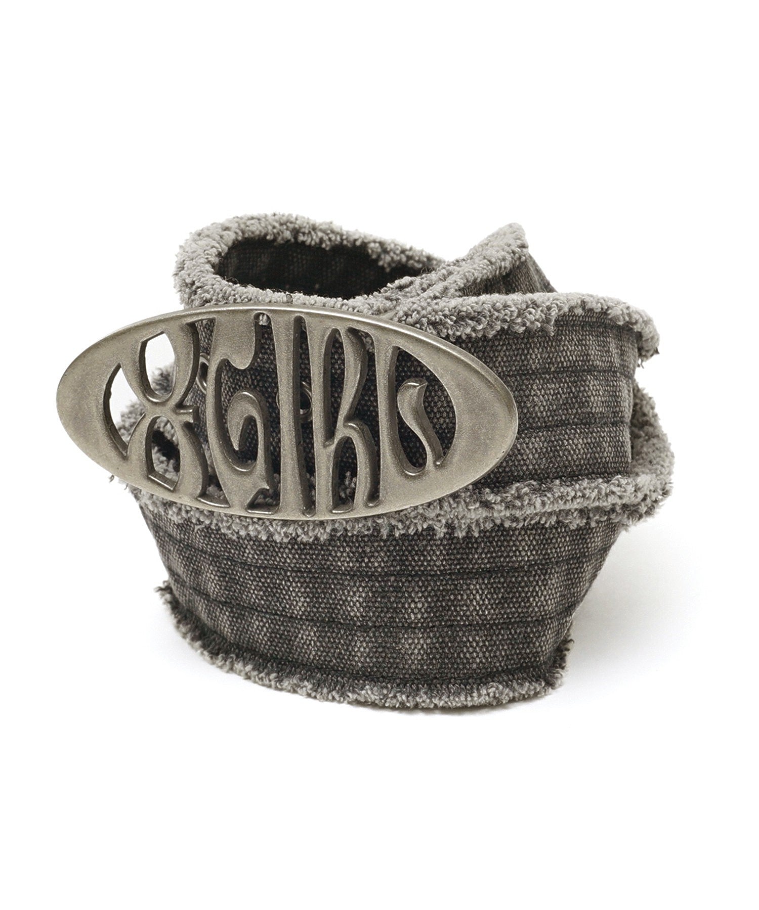METAL OVAL LOGO BUCKLE BELT