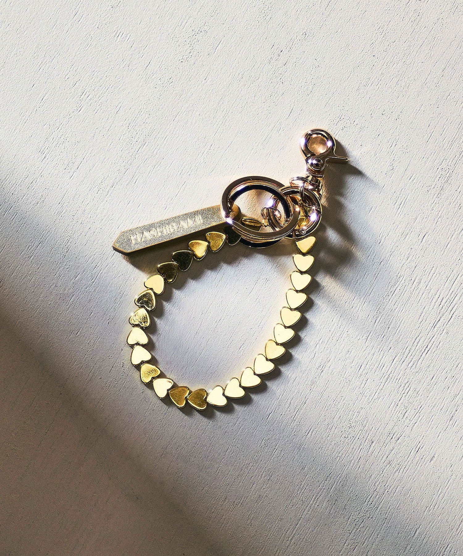 HASHIBAMI/HEMATITE HEART STRAP