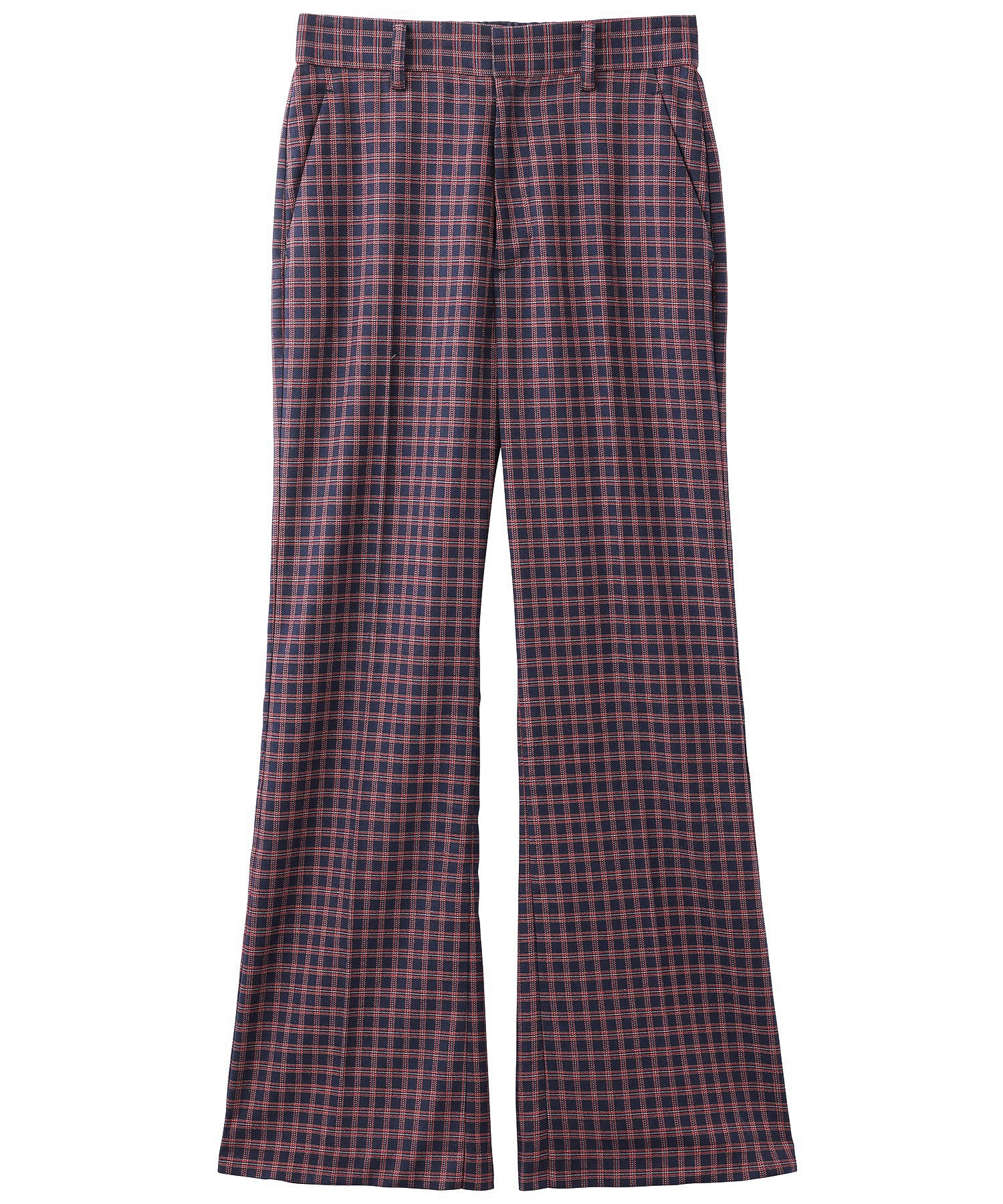 PLAID INVERTED BOX PLEAT PANTS MILKFED.