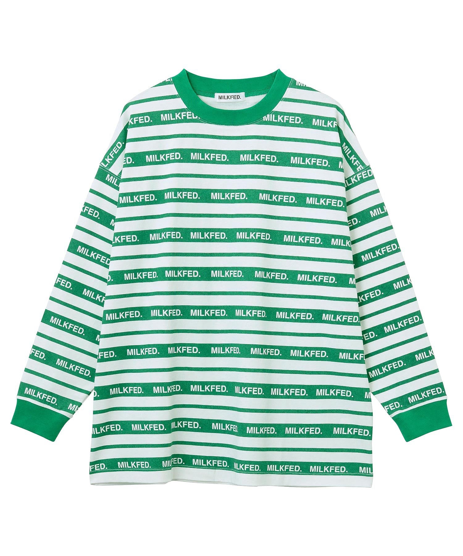 LOGO STRIPE L/S TOP MILKFED.