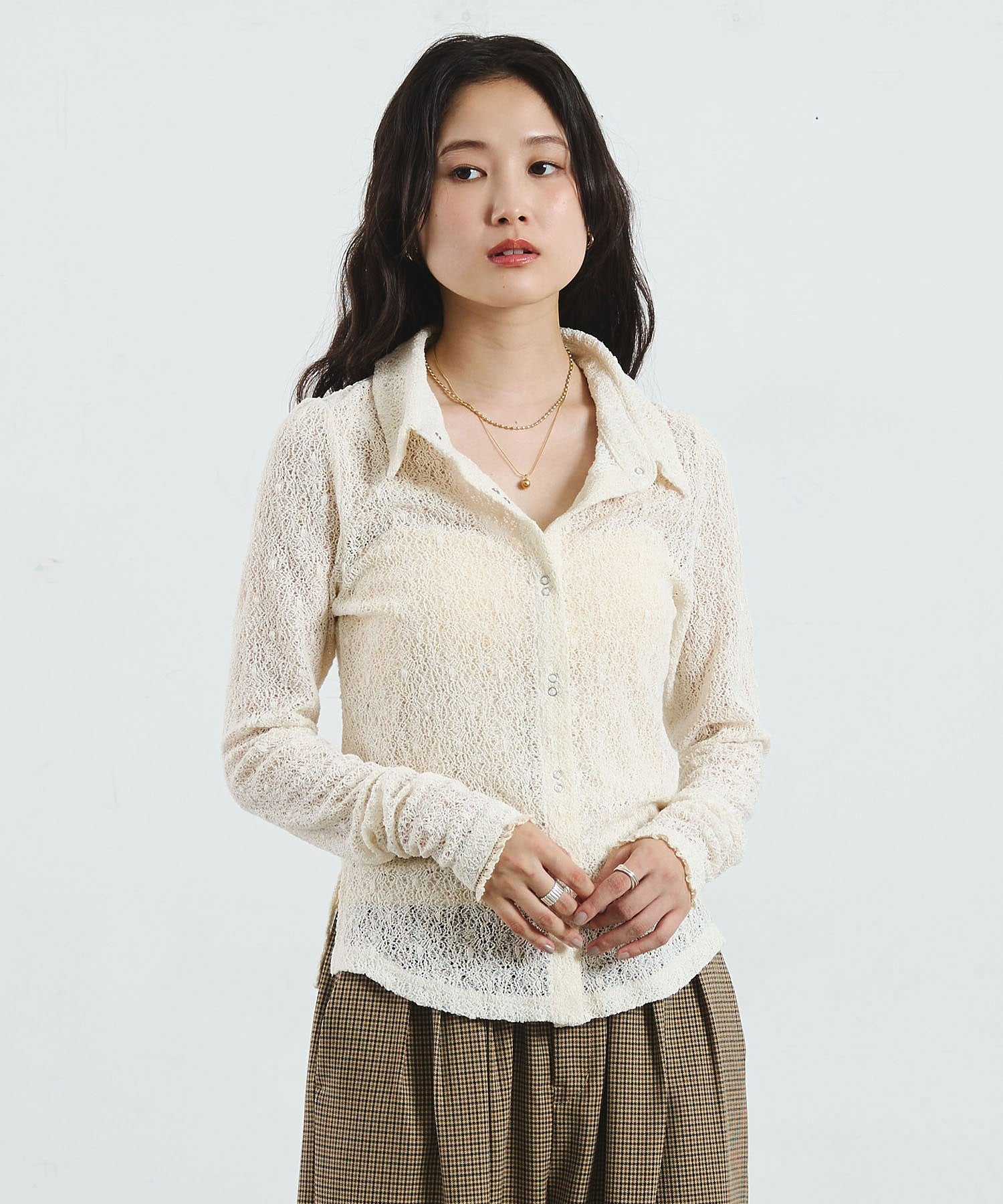 STRETCH LACE TOP
