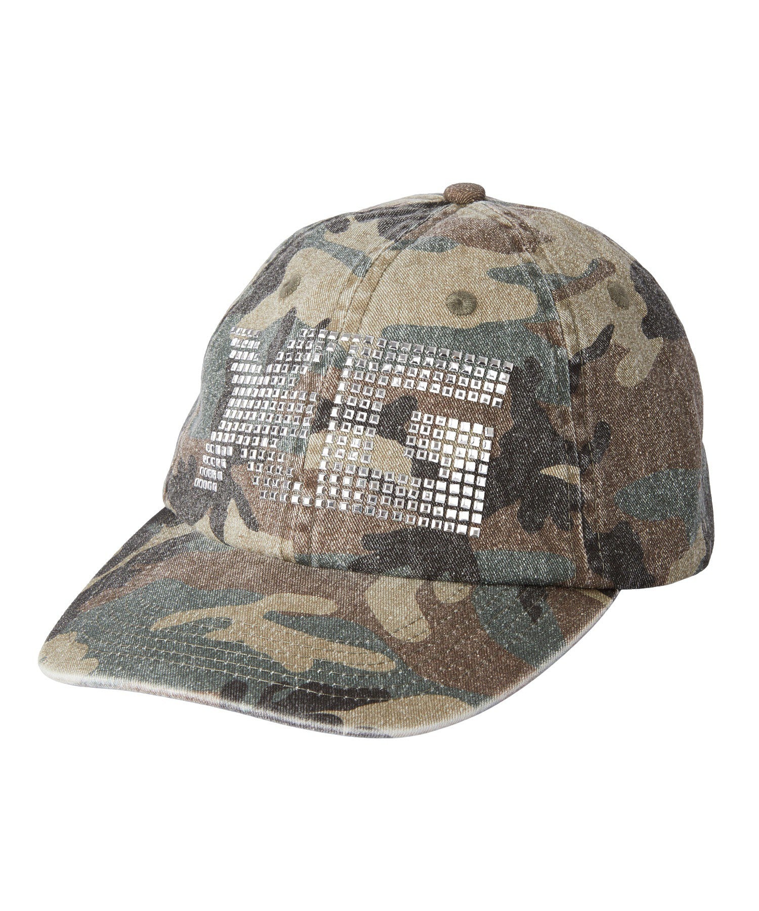 SQUARE STUDDED LOGO 6PANEL CAP