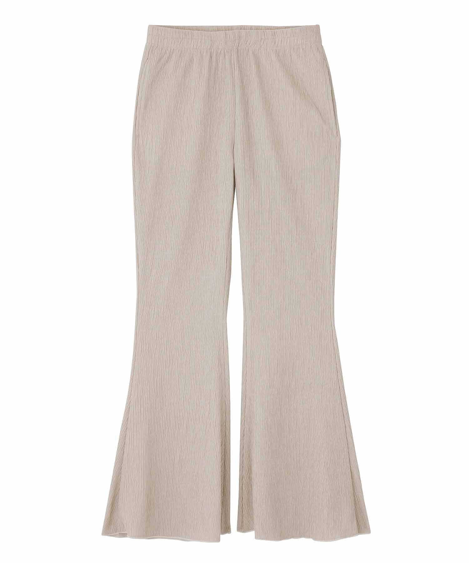 CREPE LETTUCE EDGE FLARE EASY PANTS X-girl