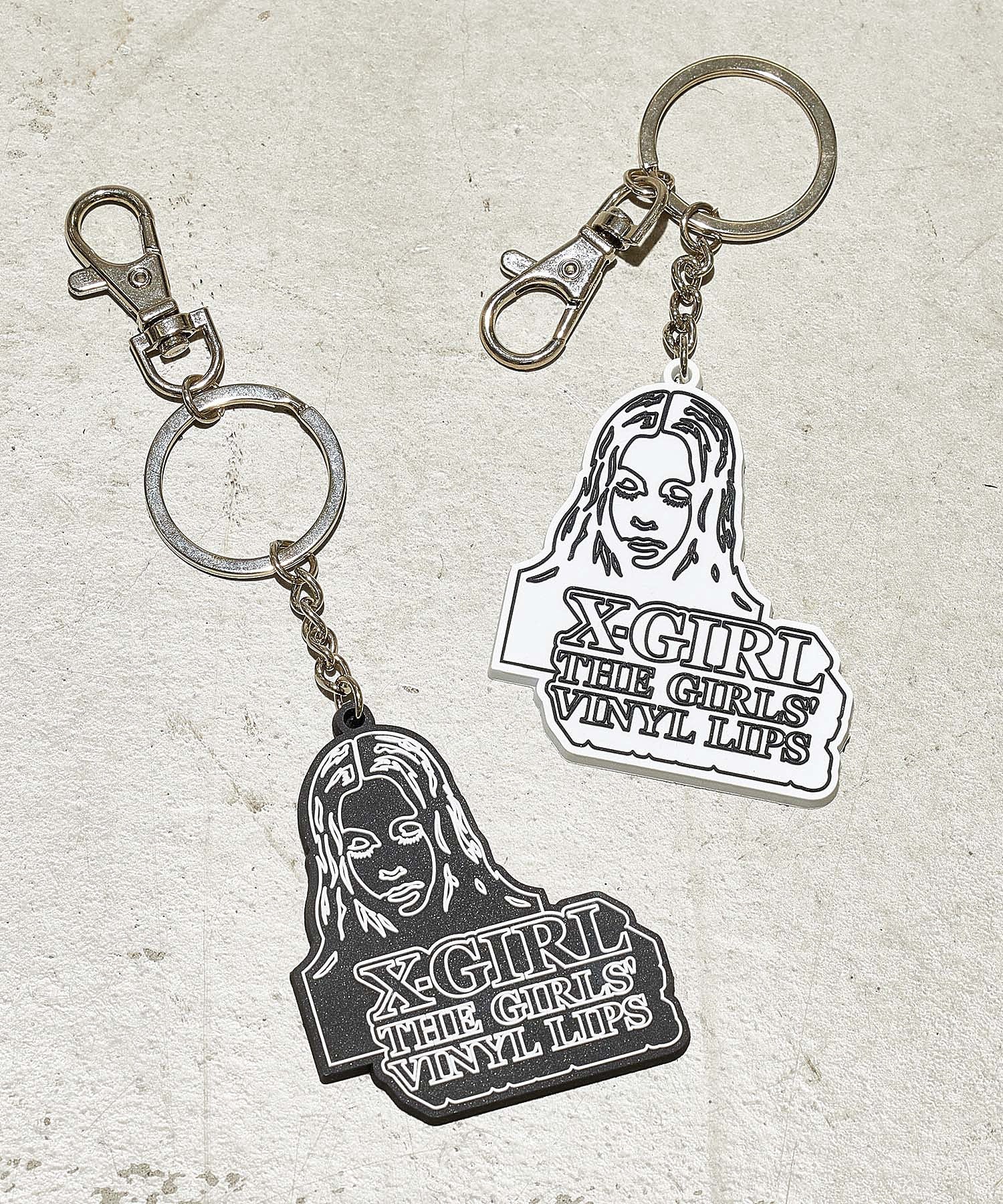 FACE ＆ LOGO RUBBER KEY CHARM X-girl