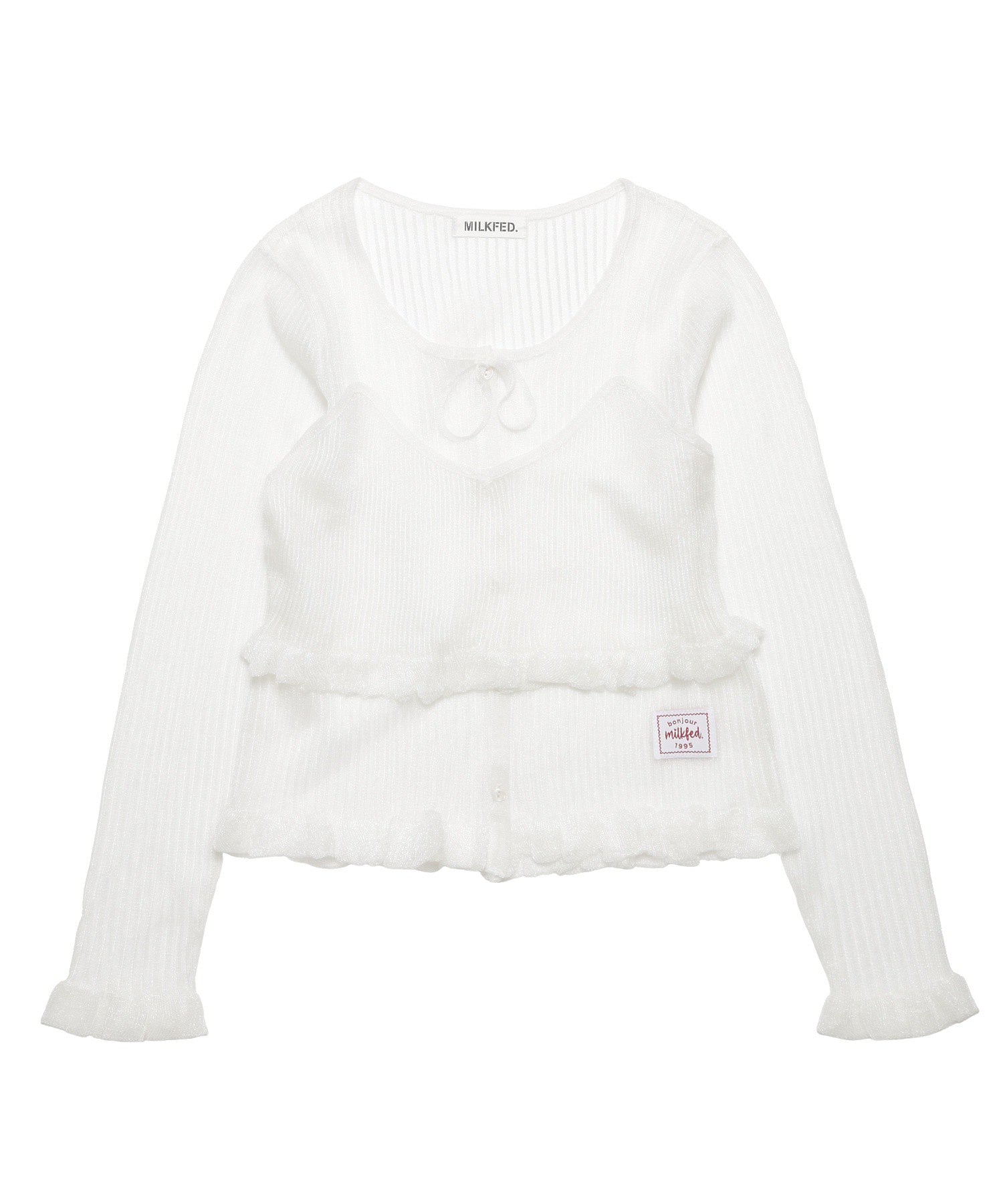 2-PIECE SHEER CARDIGAN