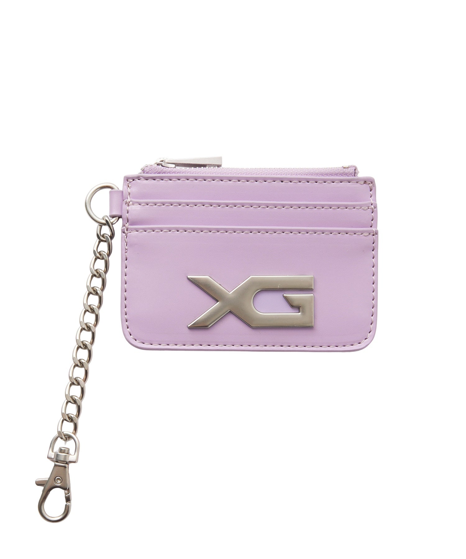 XG EMBLEM BUCKLE FAUX LEATHER CARD CASE