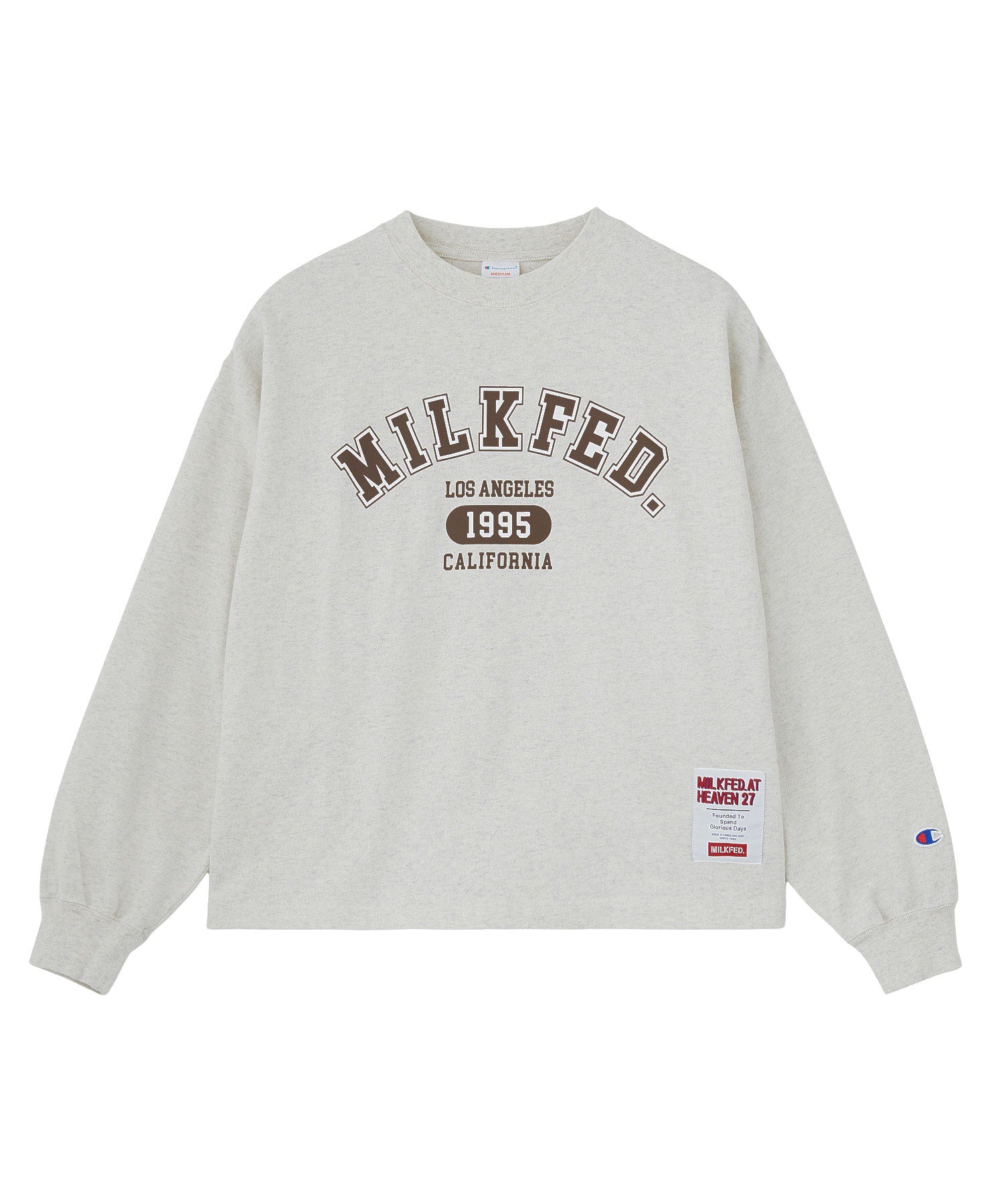 MILKFED.×CHAMPION LS TEE