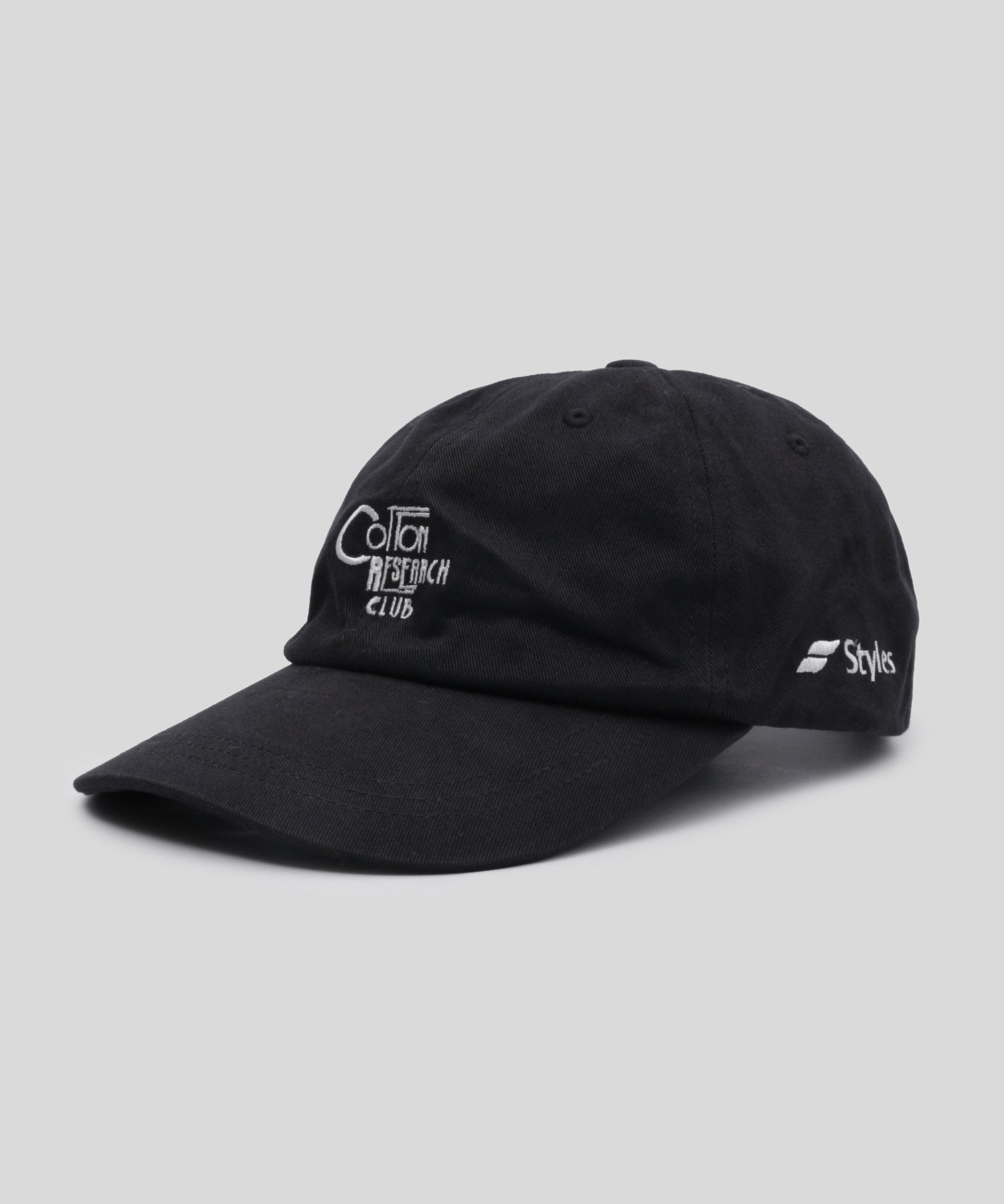 【別注】Styles CRC/コットンリサーチクラブ/EX BASEBALL CAP BLK