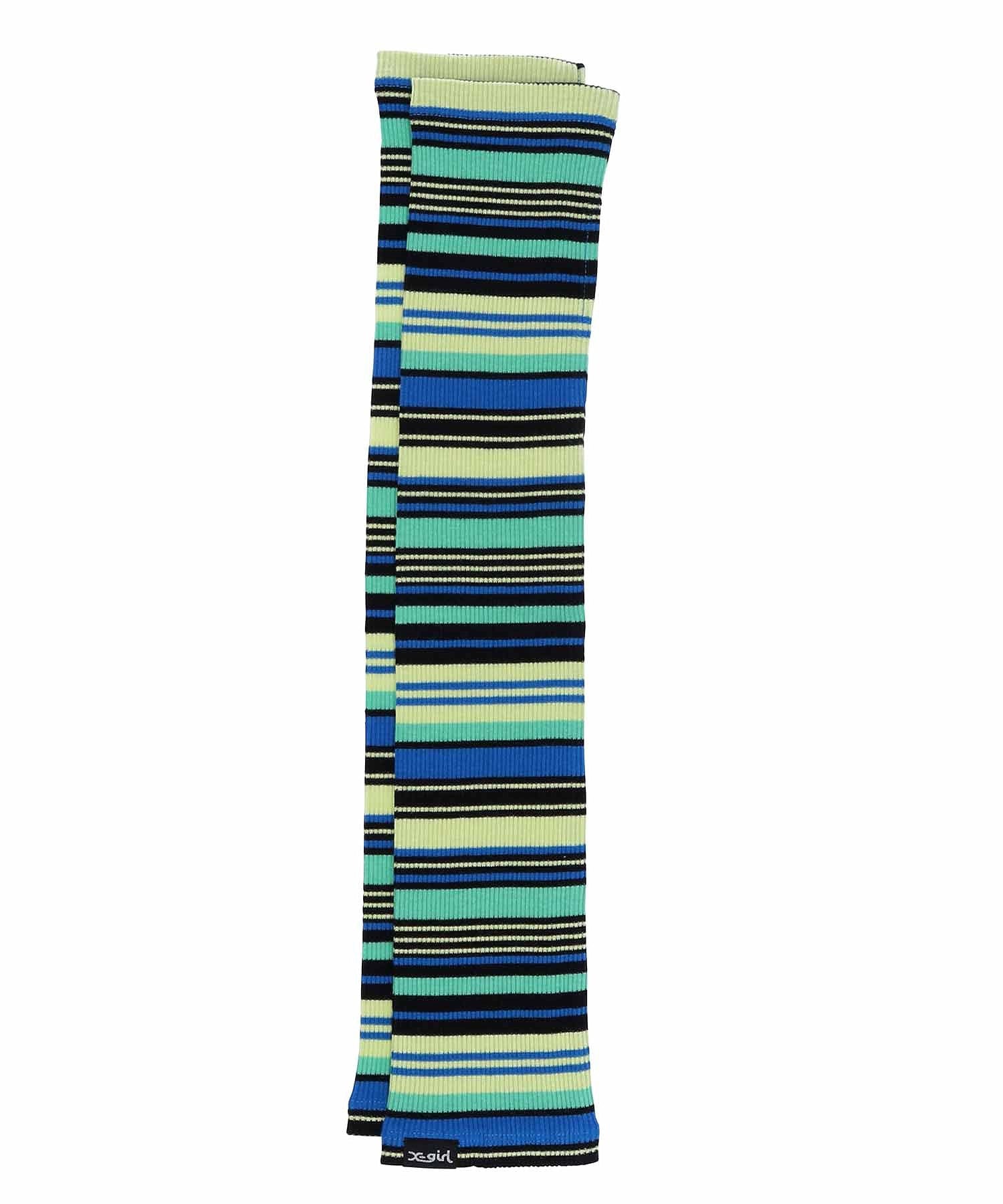 STRIPED ARM WARMER X-girl